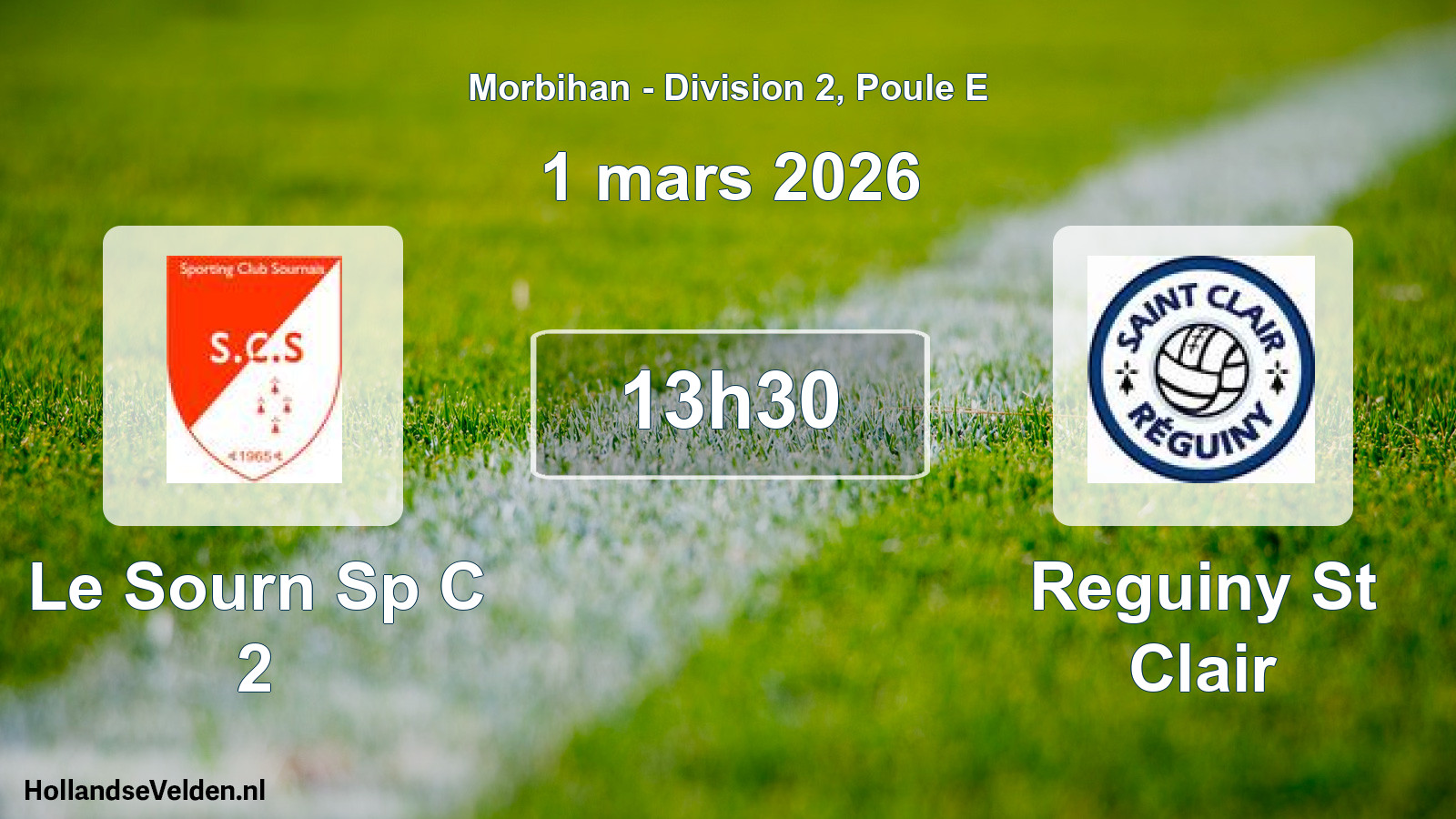 Geplande wedstrijd: Le Sourn Sp C 2 - Reguiny St Clair (1 maart 2026)