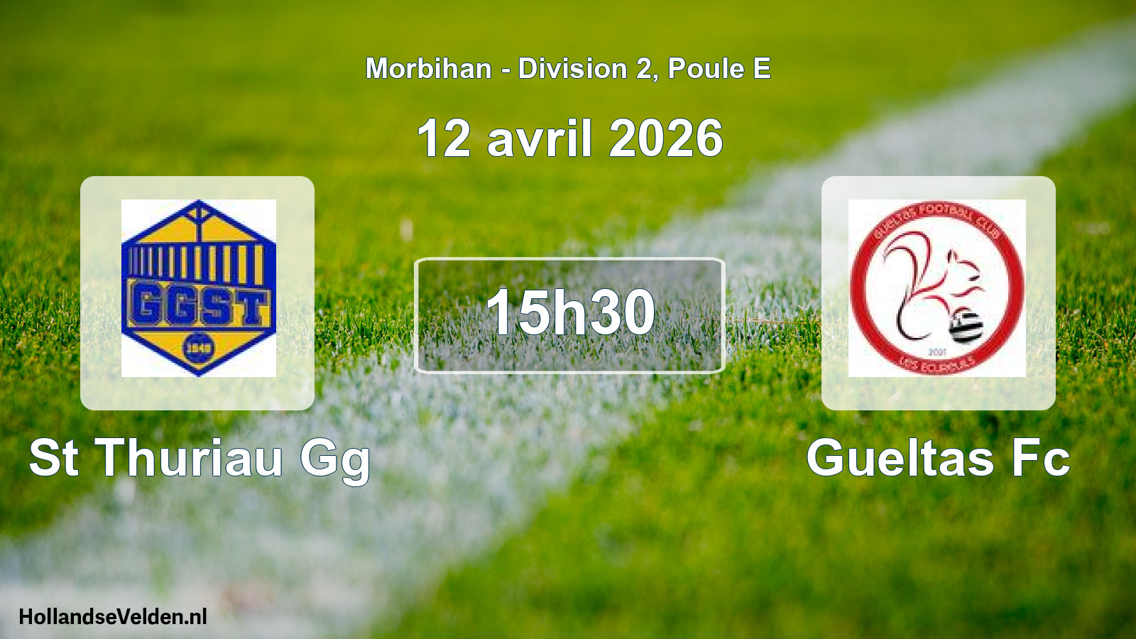 Scheduled Match: St Thuriau Gg - Gueltas Fc (12 April 2026)