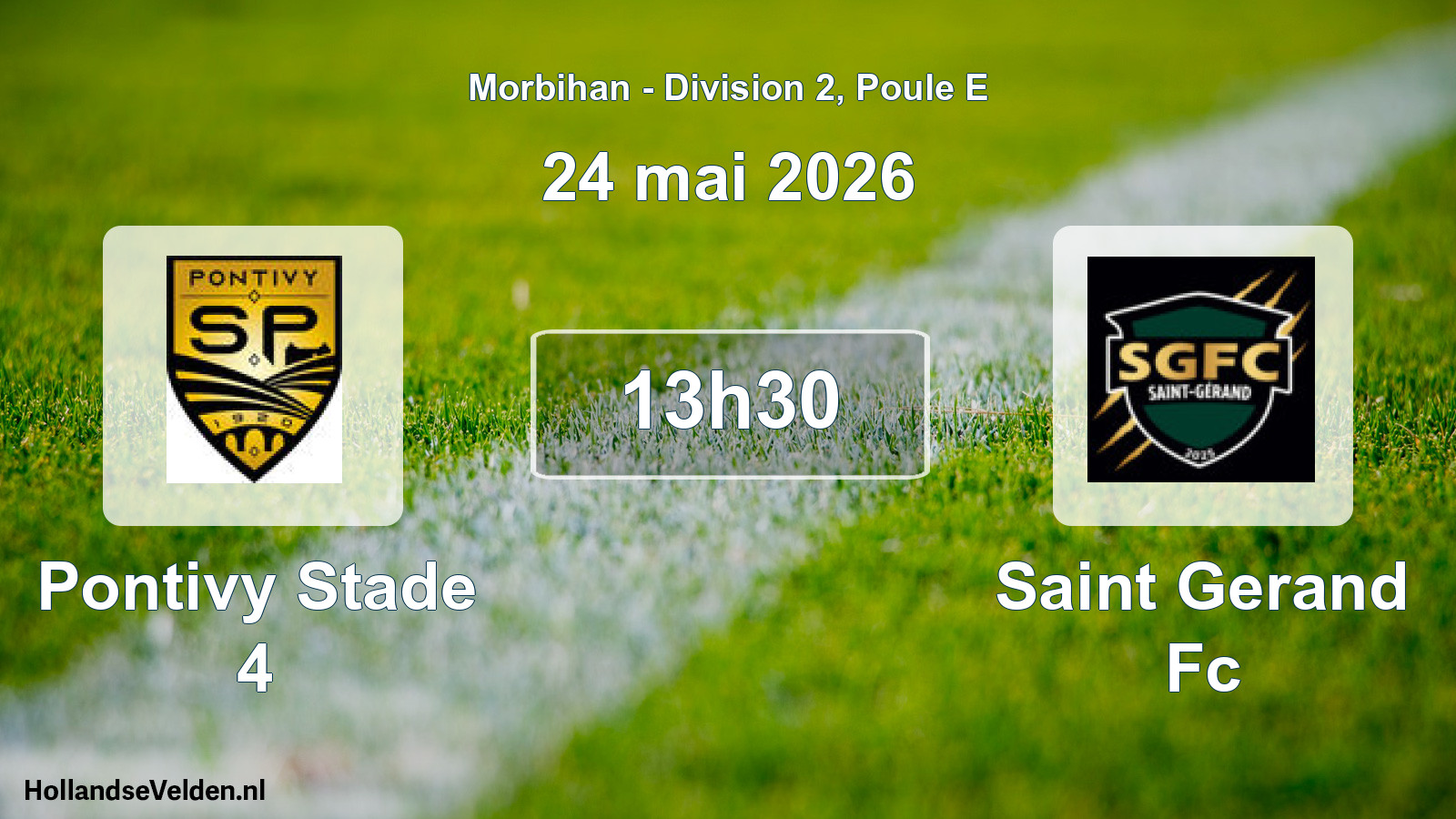 Geplande wedstrijd: Pontivy Stade 4 - Saint Gerand Fc (24 mei 2026)