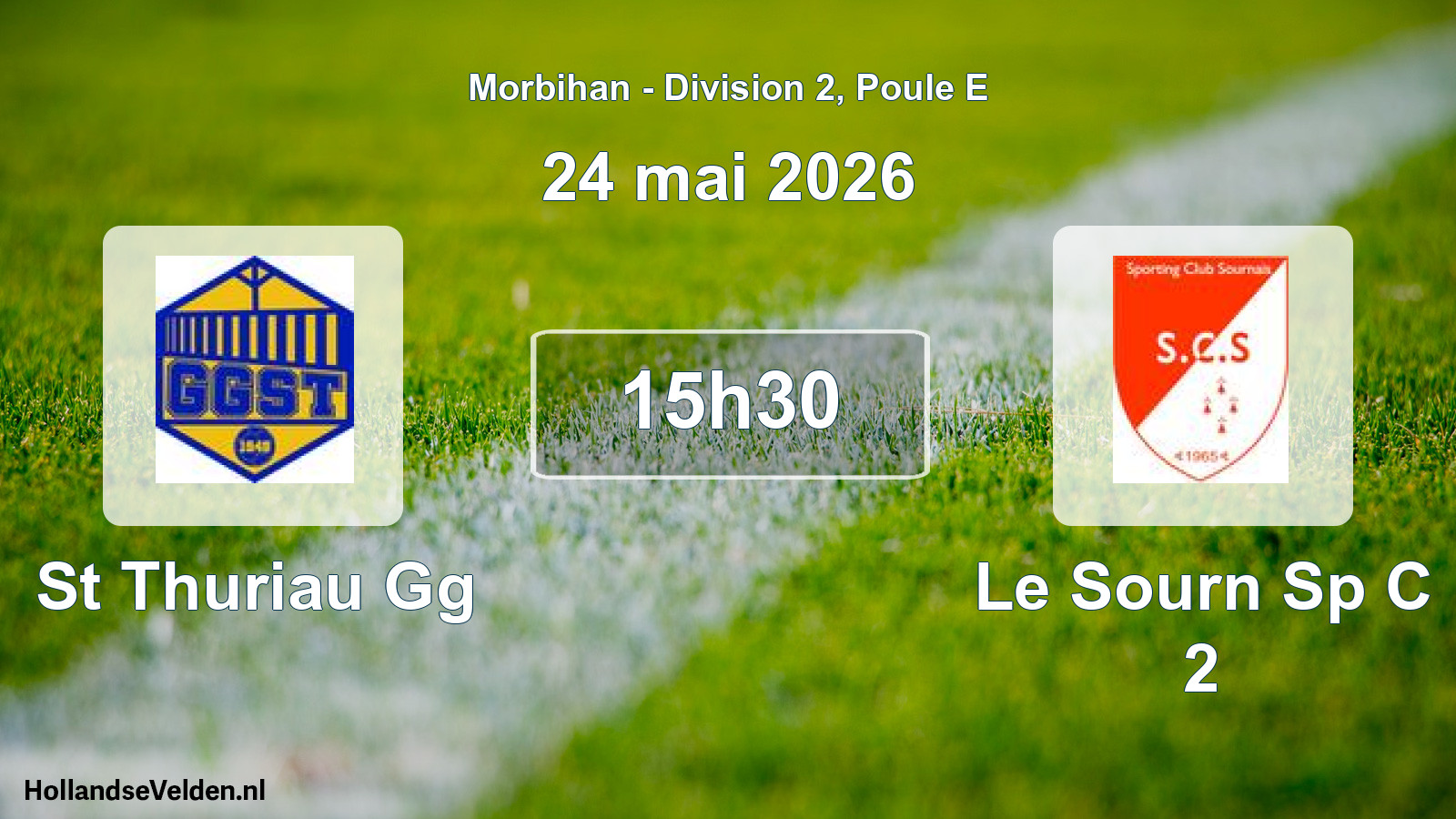 Geplande wedstrijd: St Thuriau Gg - Le Sourn Sp C 2 (24 mai 2026)