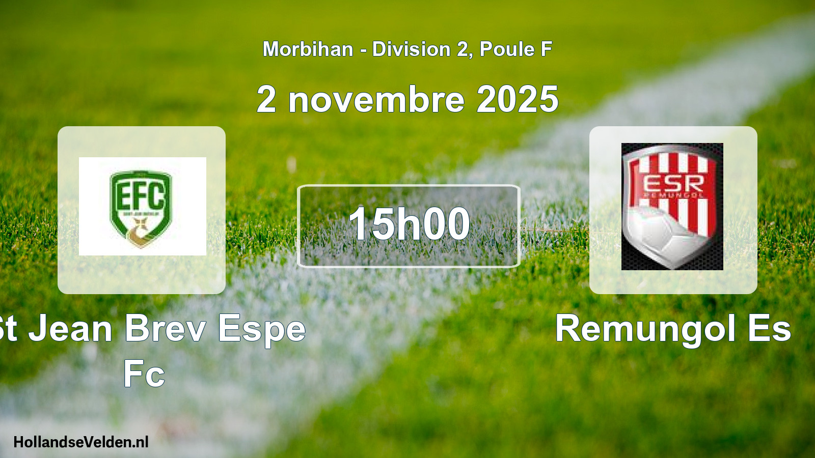 Scheduled Match: St Jean Brev Espe Fc - Remungol Es (2 November 2025)