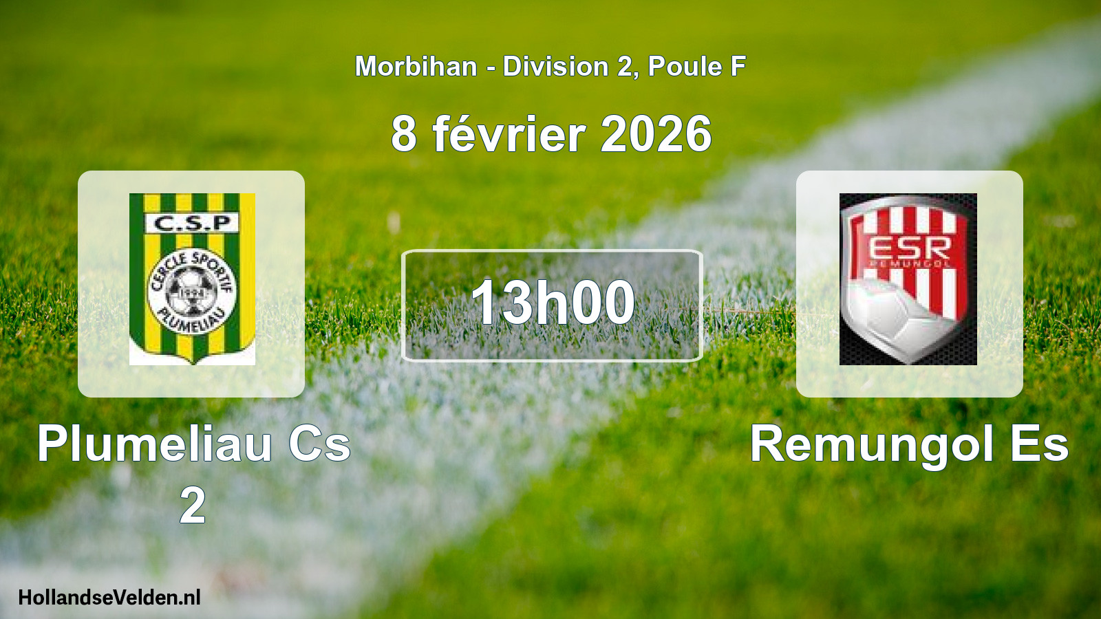 Scheduled Match: Plumeliau Cs 2 - Remungol Es (8 February 2026)