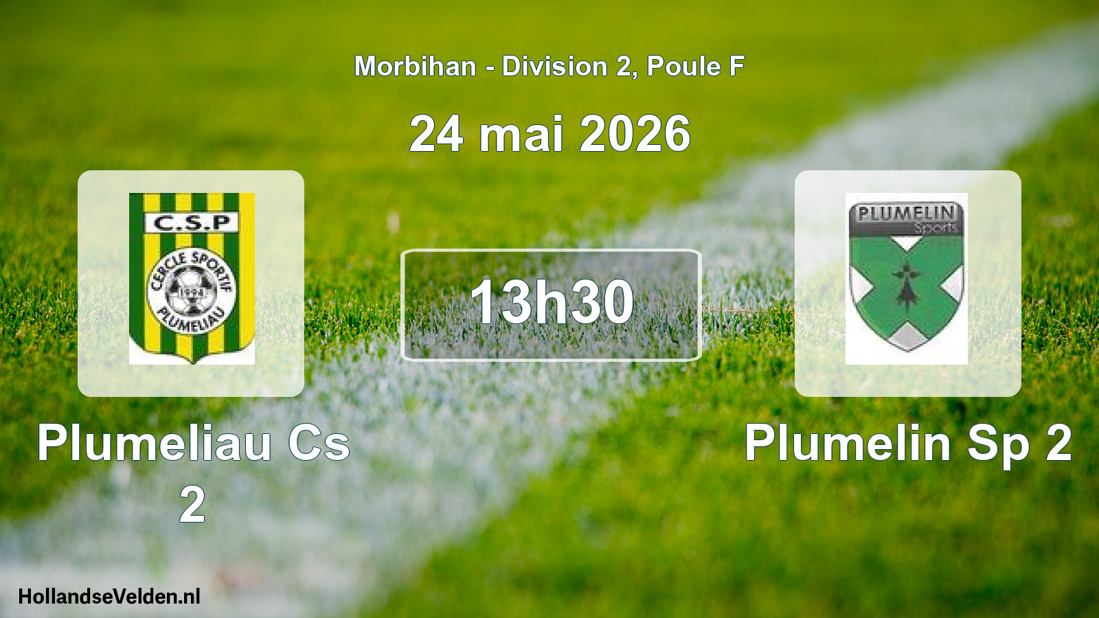 Geplande wedstrijd: Plumeliau Cs 2 - Plumelin Sp 2 (24 mei 2026)