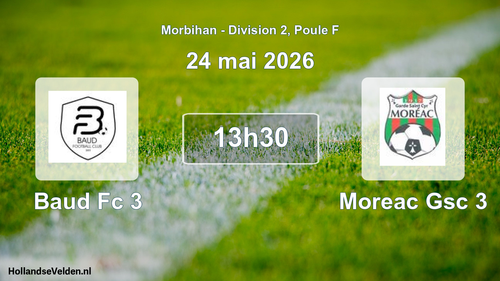 Scheduled Match: Baud Fc 3 - Moreac Gsc 3 (24 May 2026)