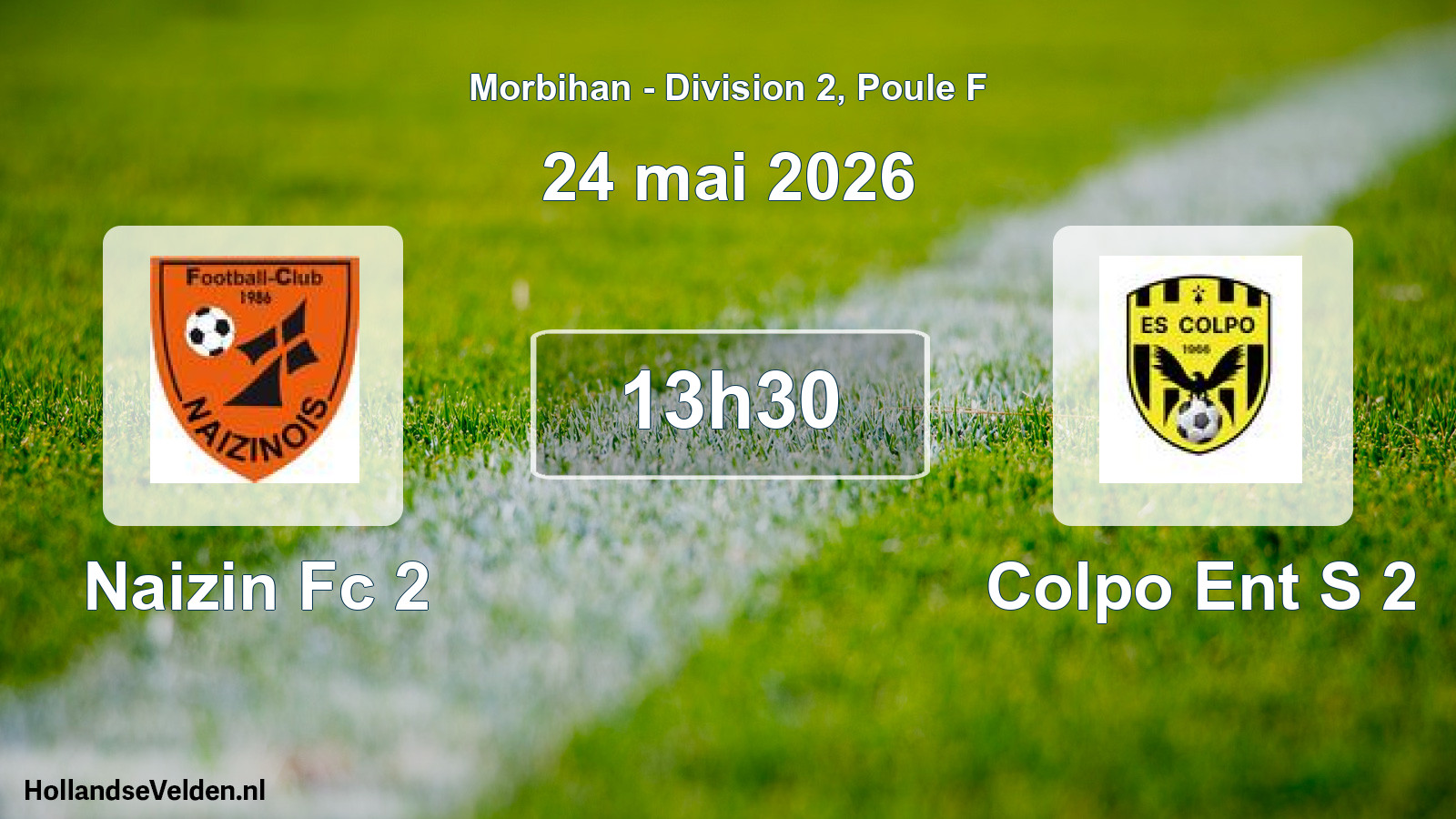 Geplande wedstrijd: Naizin Fc 2 - Colpo Ent S 2 (24 mei 2026)