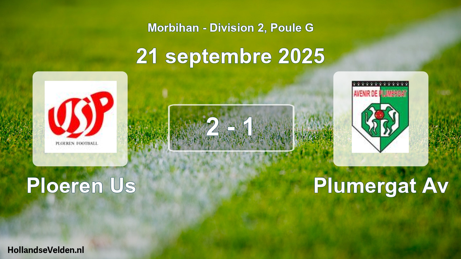 Gespeelde wedstrijd: Ploeren Us - Plumergat Av 2 - 1 (21 september 2025)