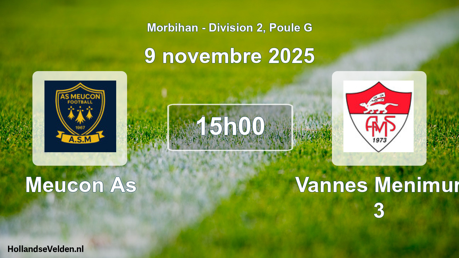 Scheduled Match: Meucon As - Vannes Menimur 3 (9 November 2025)