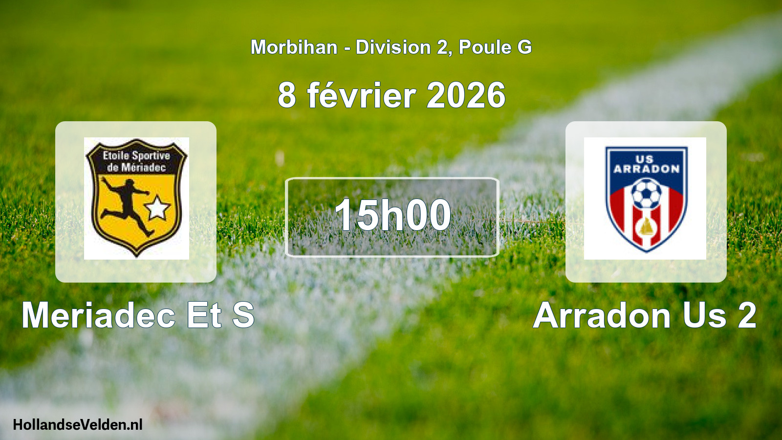 Scheduled Match: Meriadec Et S - Arradon Us 2 (8 February 2026)