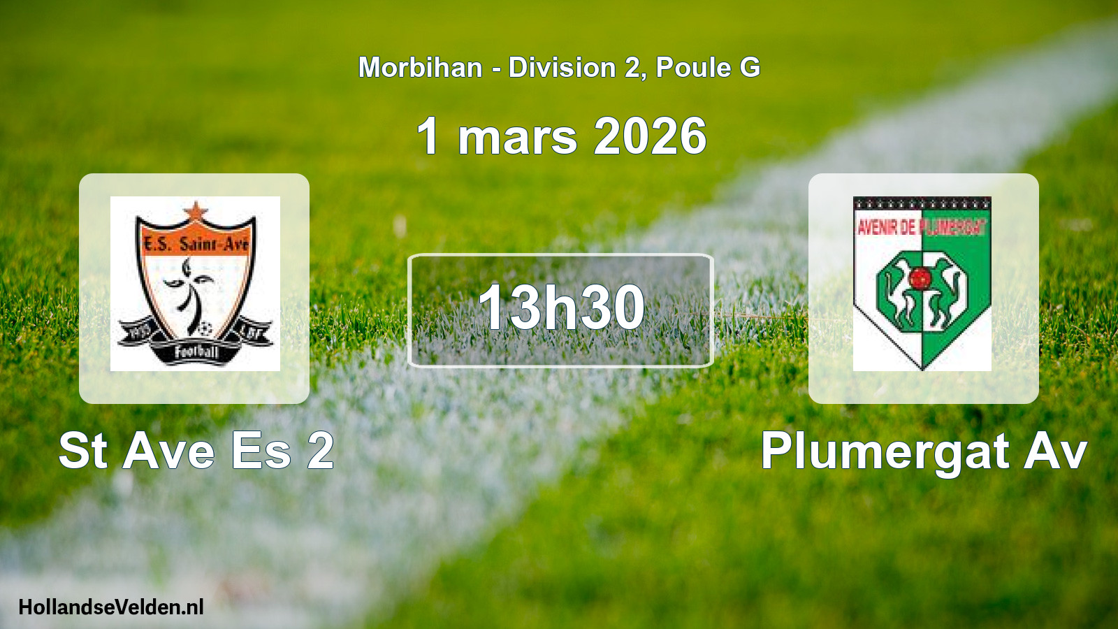 Scheduled Match: St Ave Es 2 - Plumergat Av (1 March 2026)