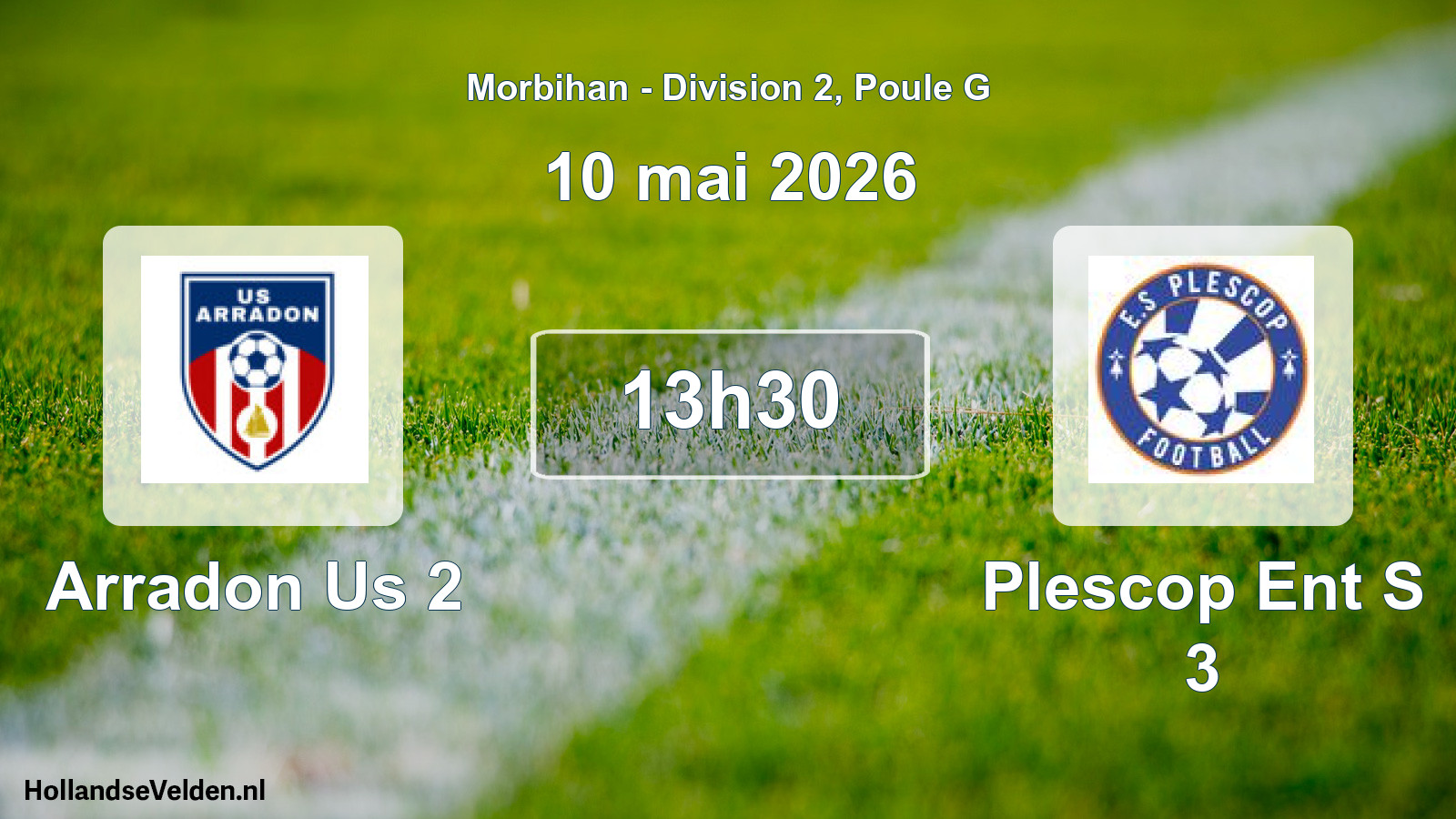 Scheduled Match: Arradon Us 2 - Plescop Ent S 3 (10 May 2026)