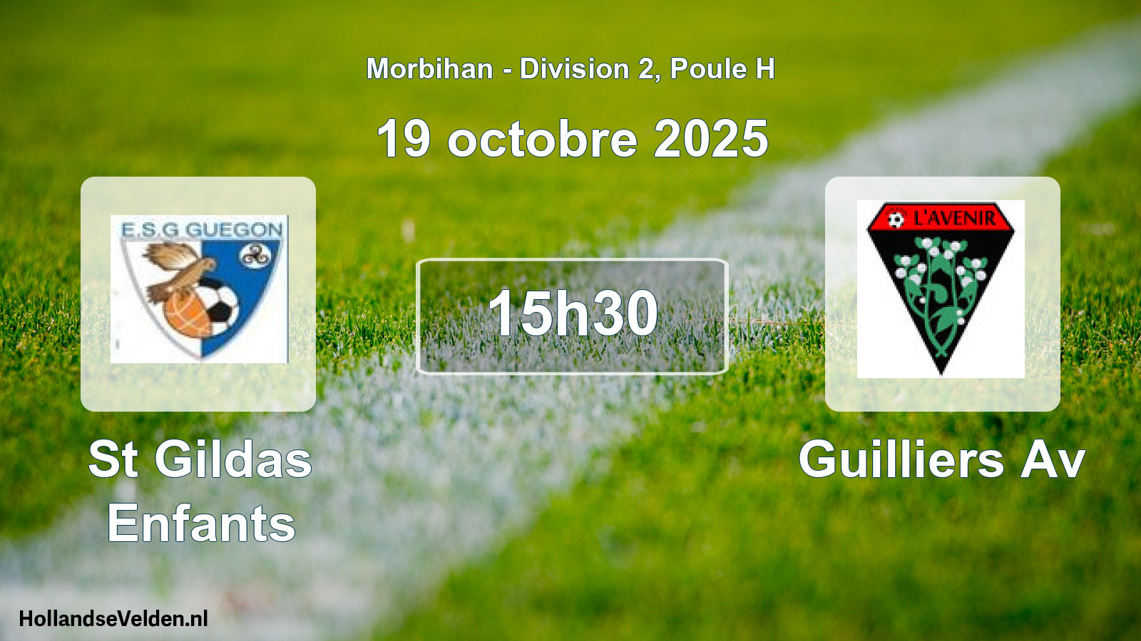 Scheduled Match: St Gildas Enfants - Guilliers Av (19 October 2025)
