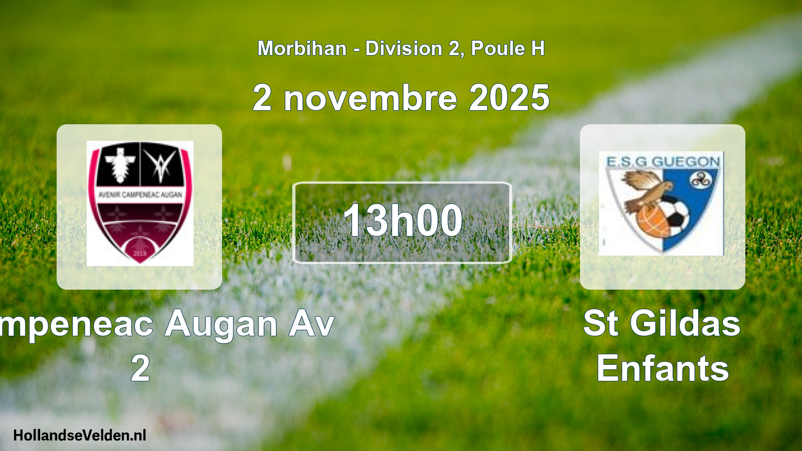 Scheduled Match: Campeneac Augan Av 2 - St Gildas Enfants (2 November 2025)