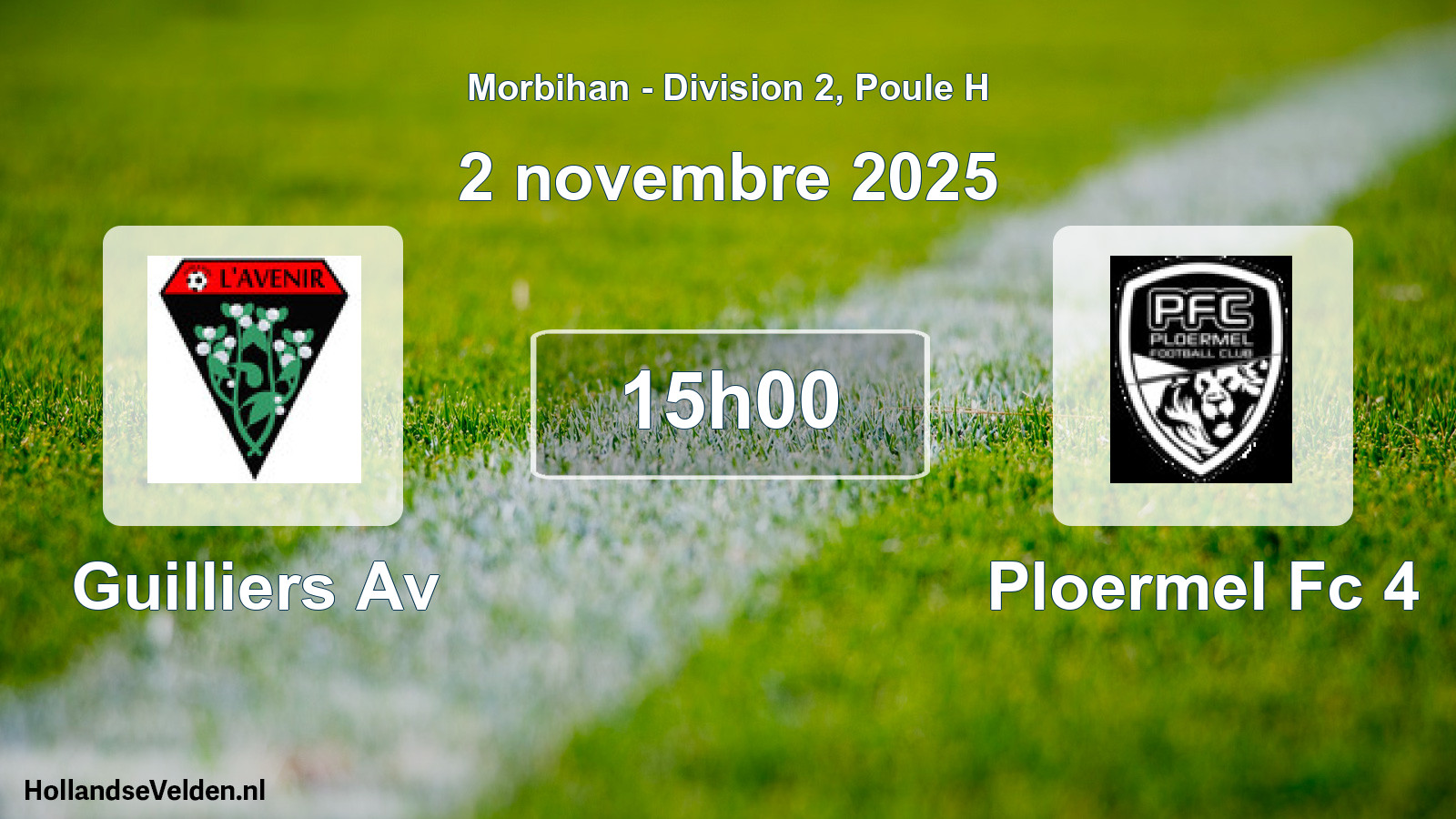 Scheduled Match: Guilliers Av - Ploermel Fc 4 (2 November 2025)