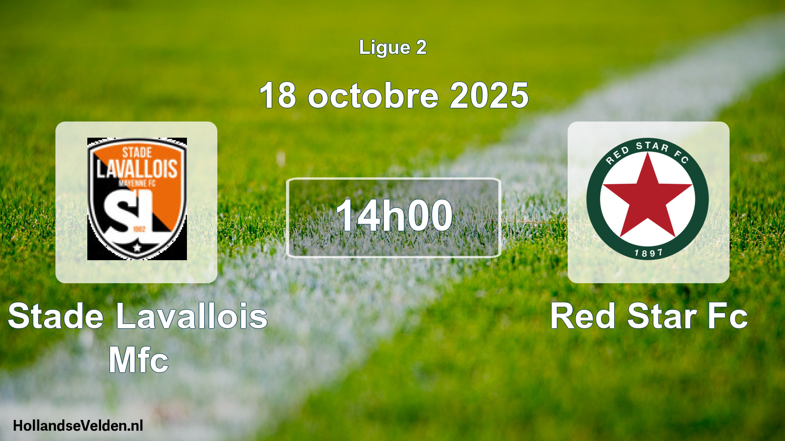 Geplande wedstrijd: Stade Lavallois Mfc - Red Star Fc (18 oktober 2025)