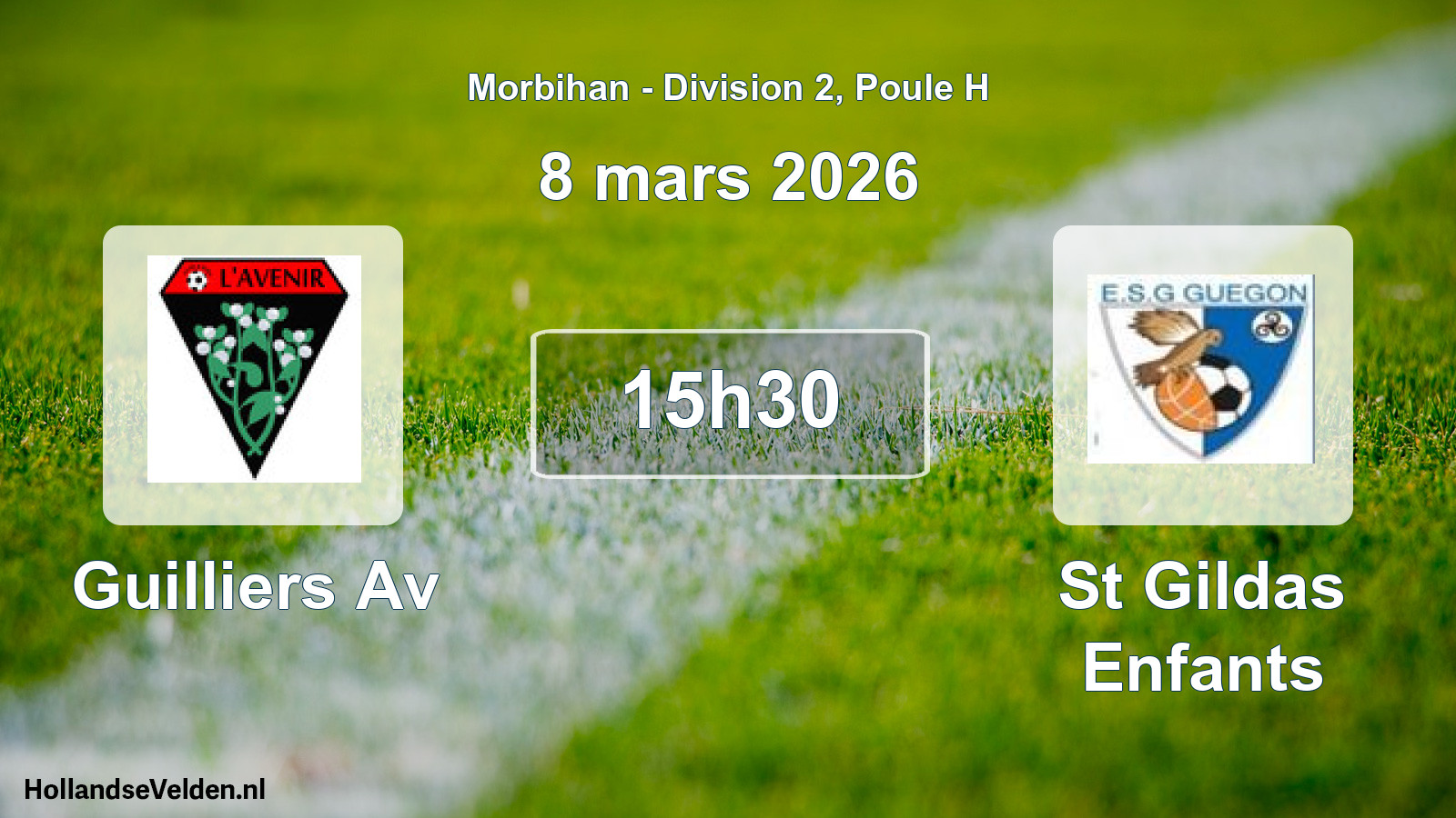 Scheduled Match: Guilliers Av - St Gildas Enfants (8 March 2026)