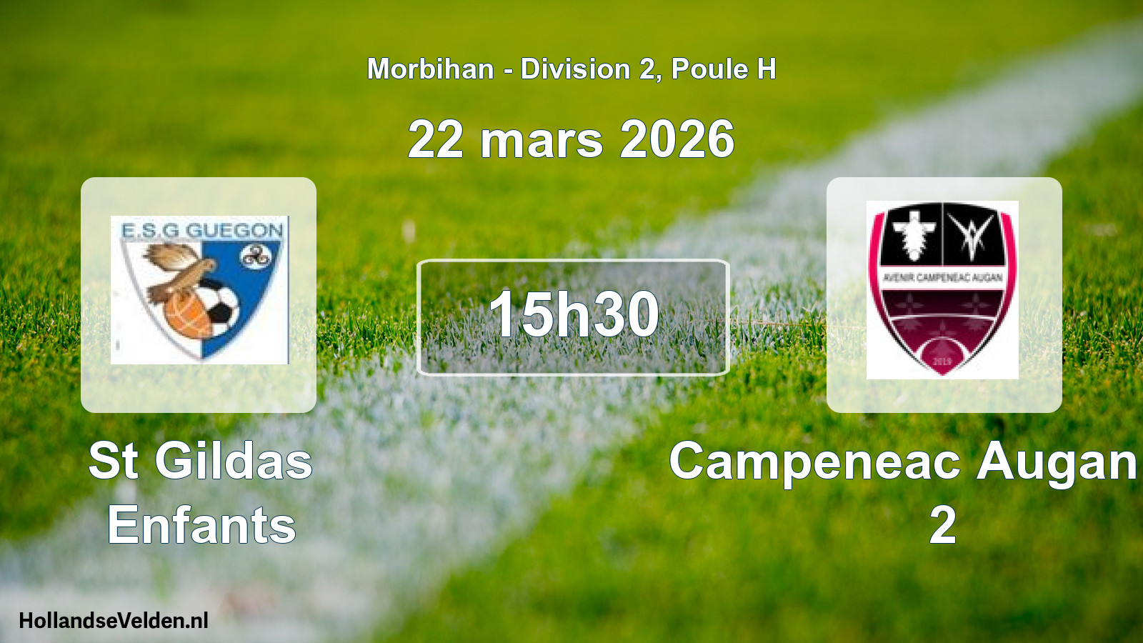 Scheduled Match: St Gildas Enfants - Campeneac Augan Av 2 (22 March 2026)
