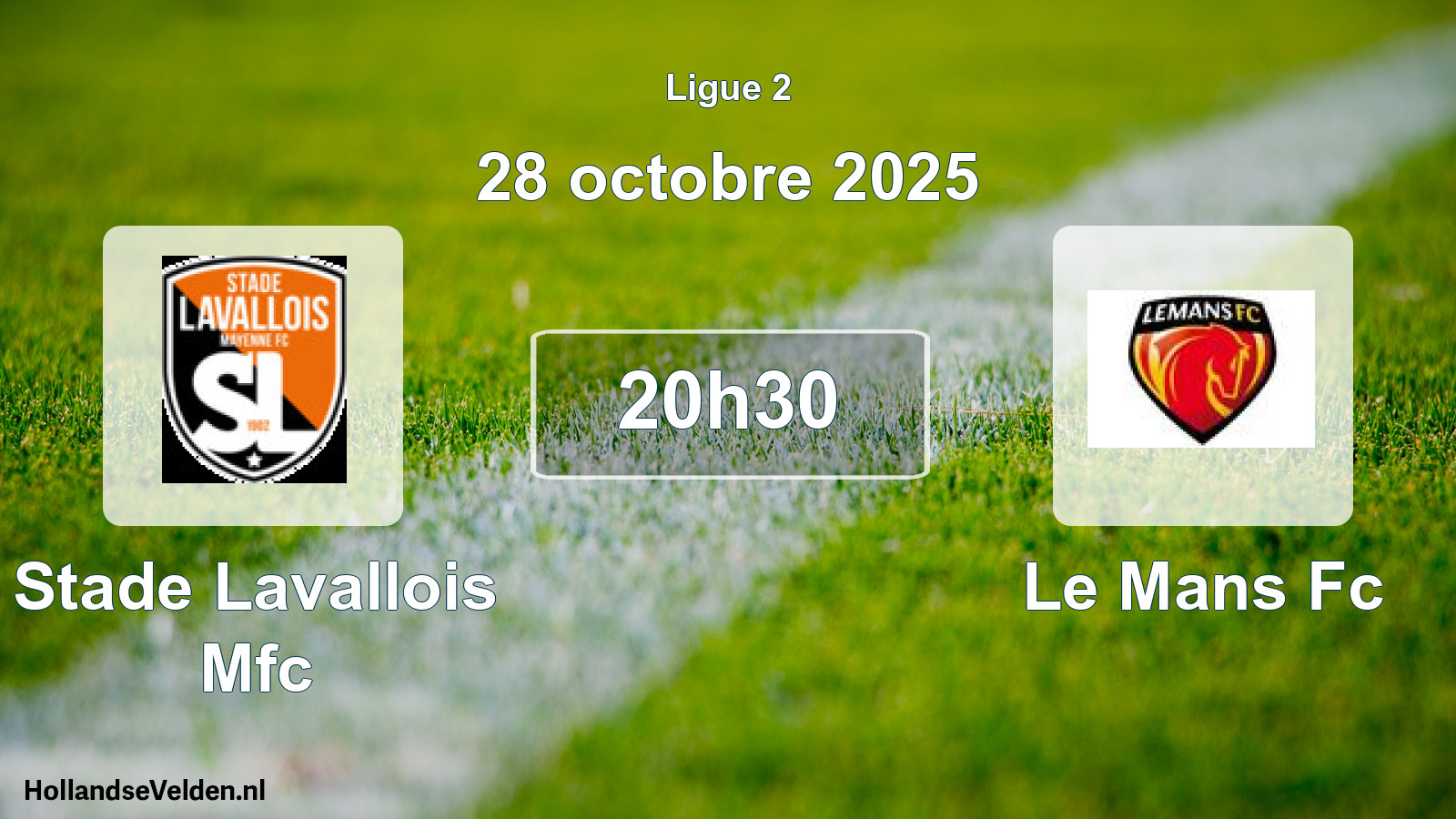 Geplande wedstrijd: Stade Lavallois Mfc - Le Mans Fc (28 octobre 2025)