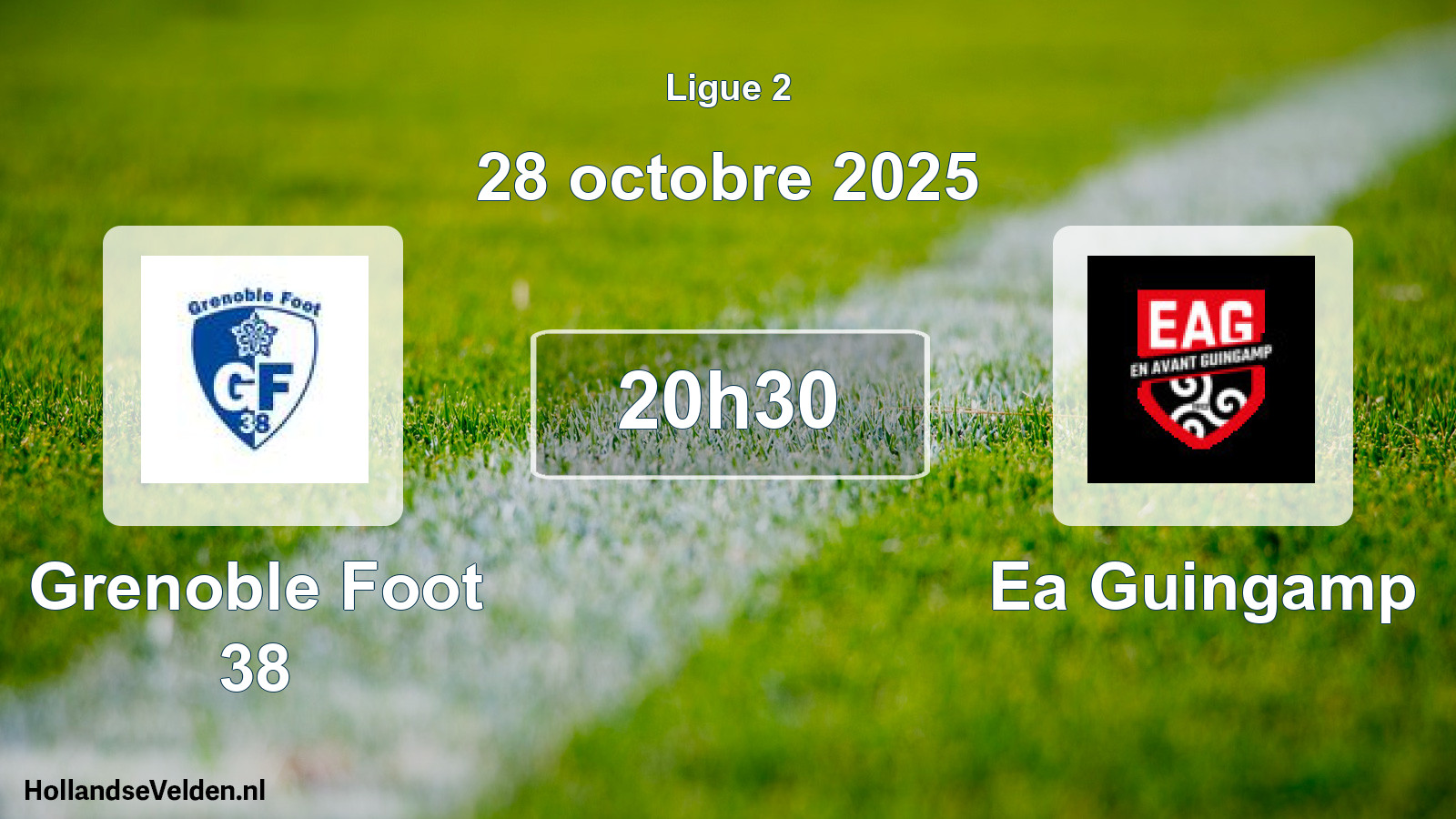 Geplande wedstrijd: Grenoble Foot 38 - Ea Guingamp (28 oktober 2025)