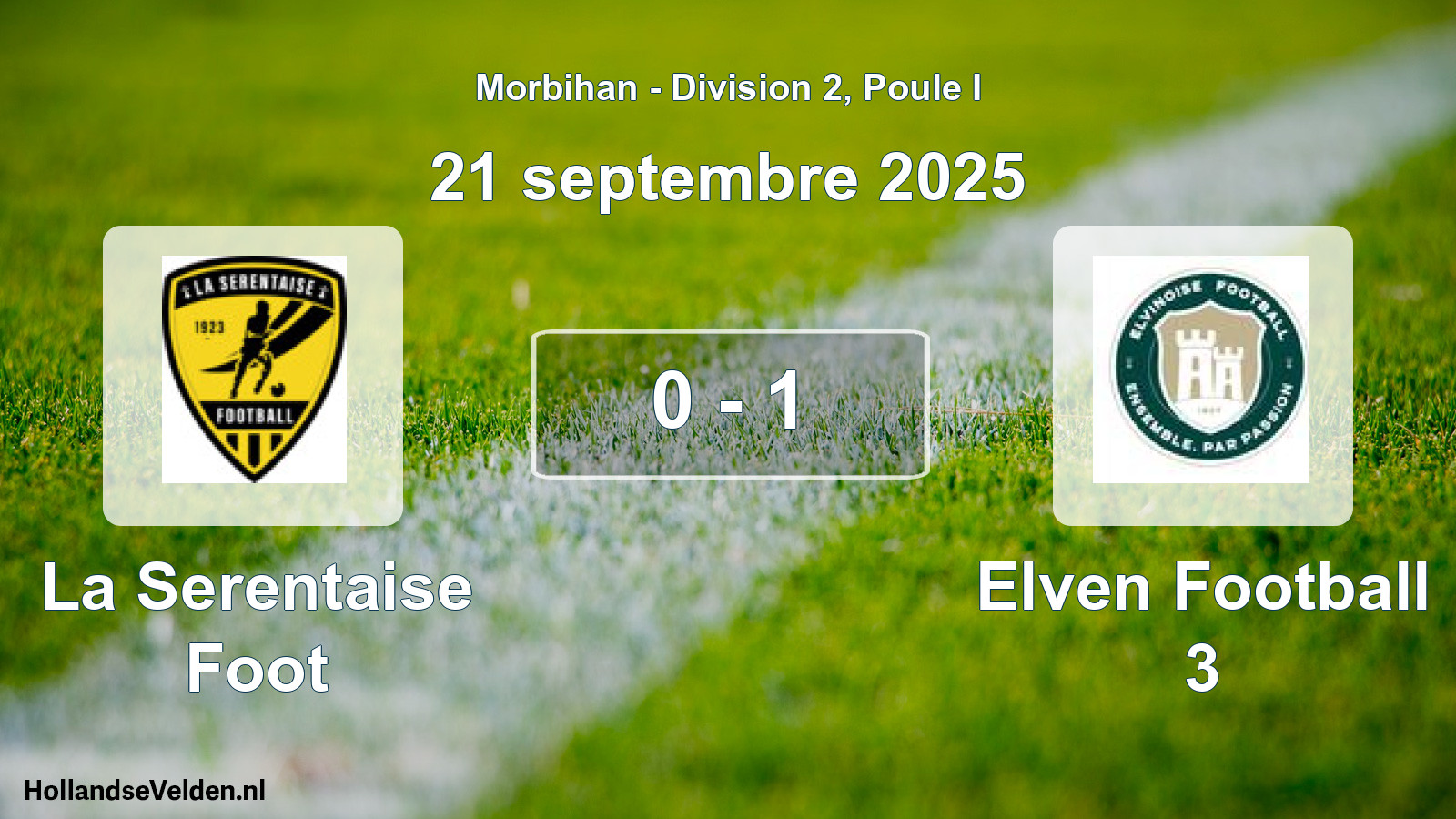 Gespeelde wedstrijd: La Serentaise Foot - Elven Football 3 0 - 1 (21 septembre 2025)