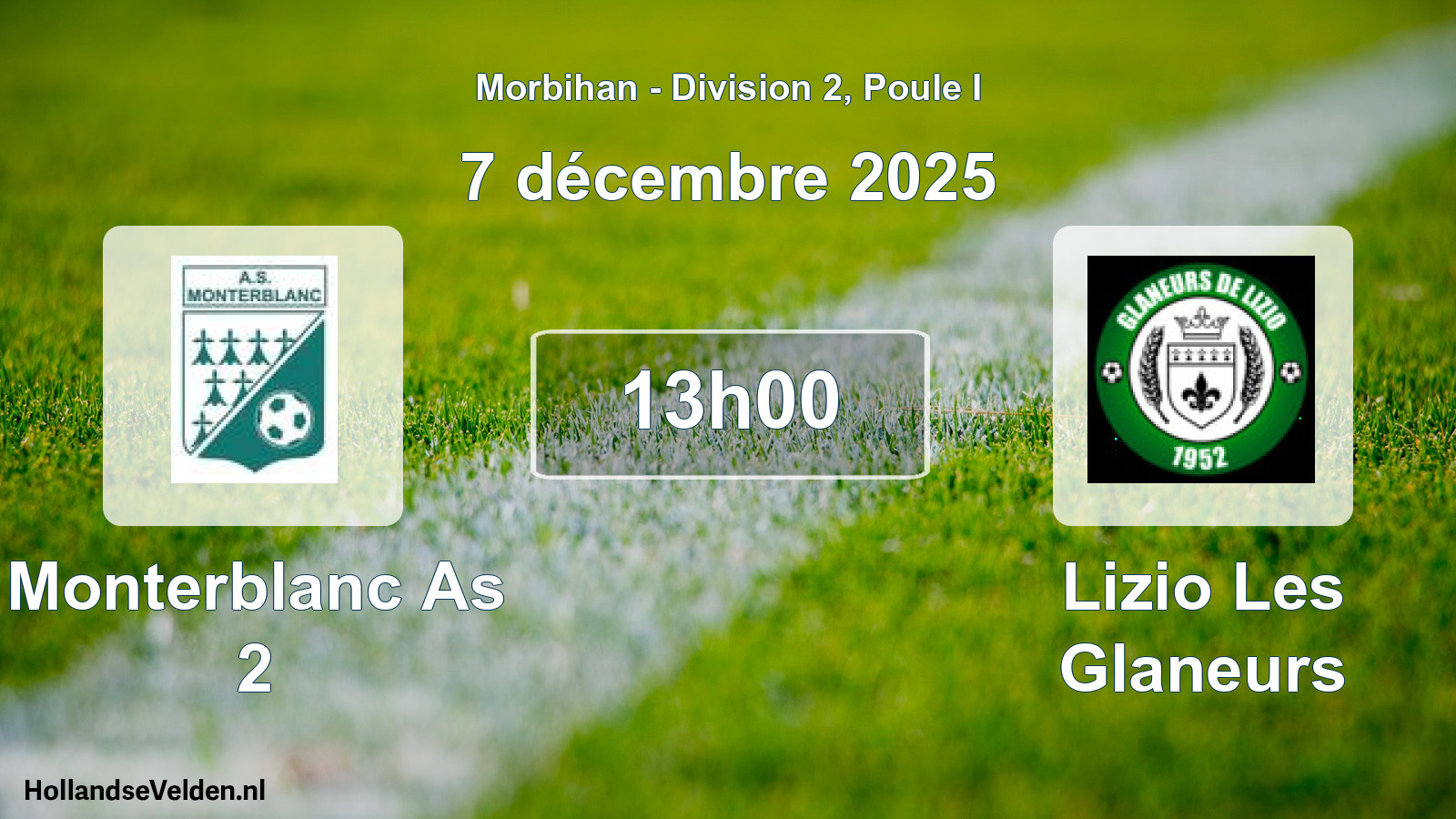 Scheduled Match: Monterblanc As 2 - Lizio Les Glaneurs (7 December 2025)