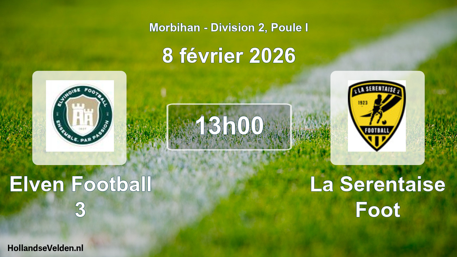 Scheduled Match: Elven Football 3 - La Serentaise Foot (8 February 2026)