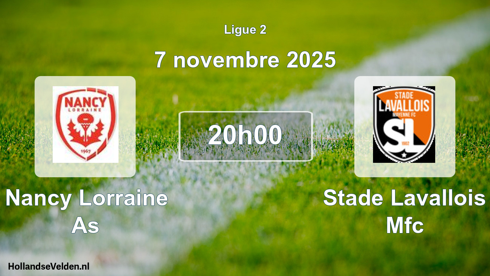 Geplande wedstrijd: Nancy Lorraine As - Stade Lavallois Mfc (7 novembre 2025)