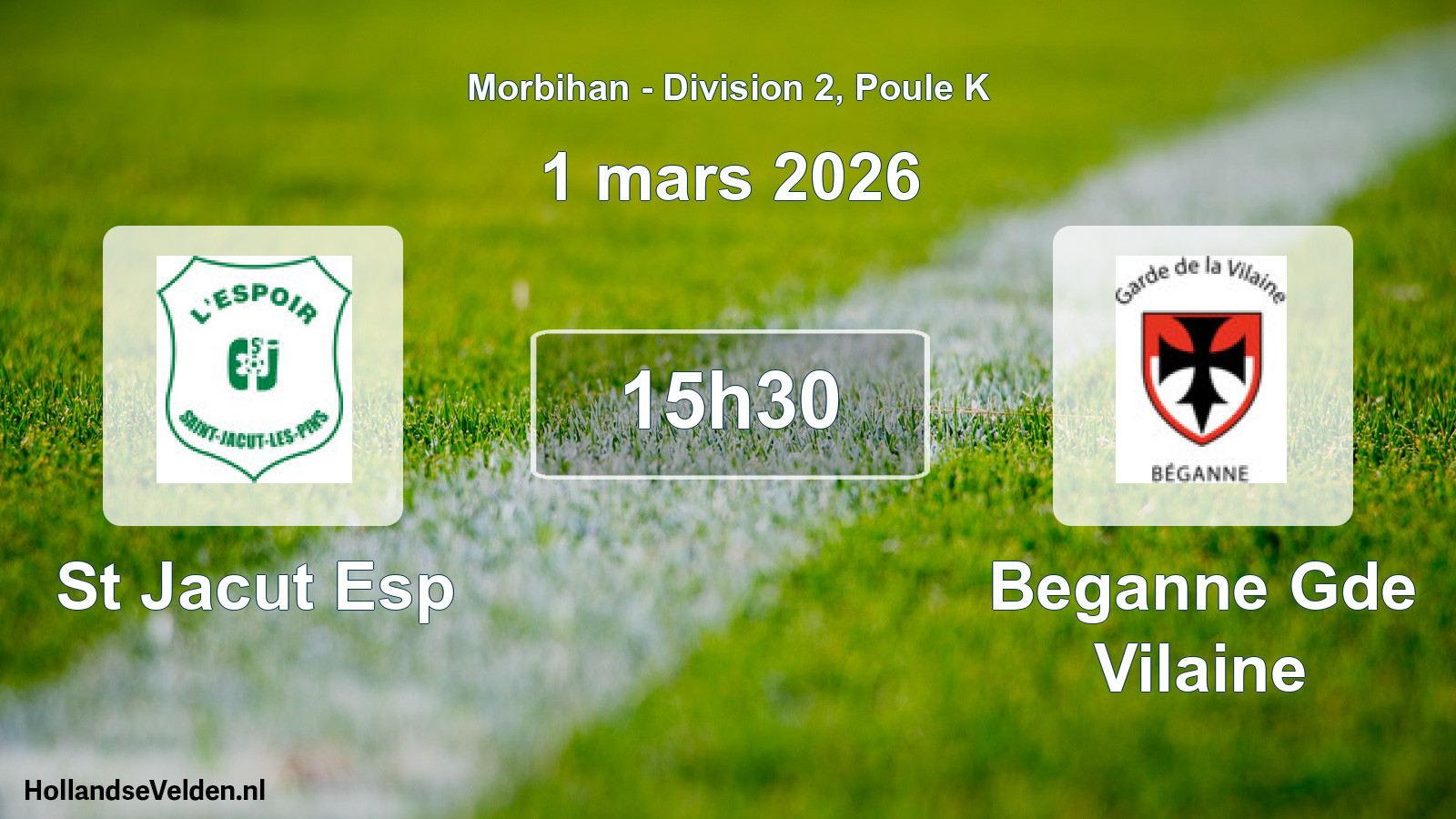Scheduled Match: St Jacut Esp - Beganne Gde Vilaine (1 March 2026)