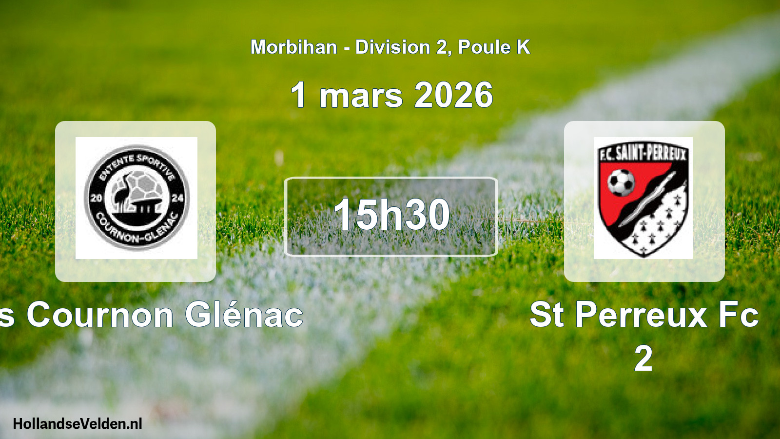 Geplande wedstrijd: Es Cournon Glénac - St Perreux Fc 2 (1 maart 2026)