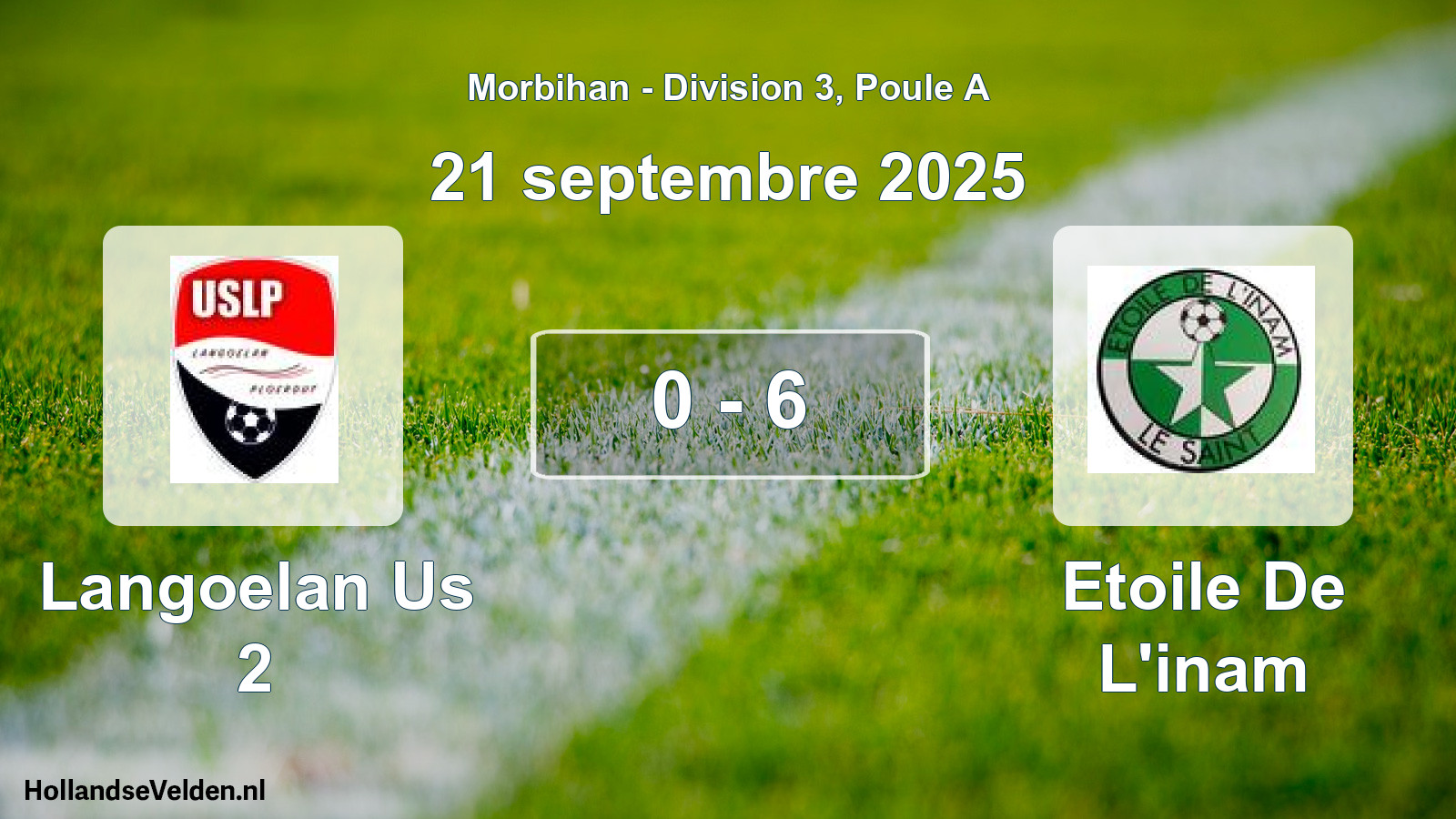 Total number of matches played: Langoelan Us 2 - Etoile De L'inam 0 - 6 (21 September 2025)
