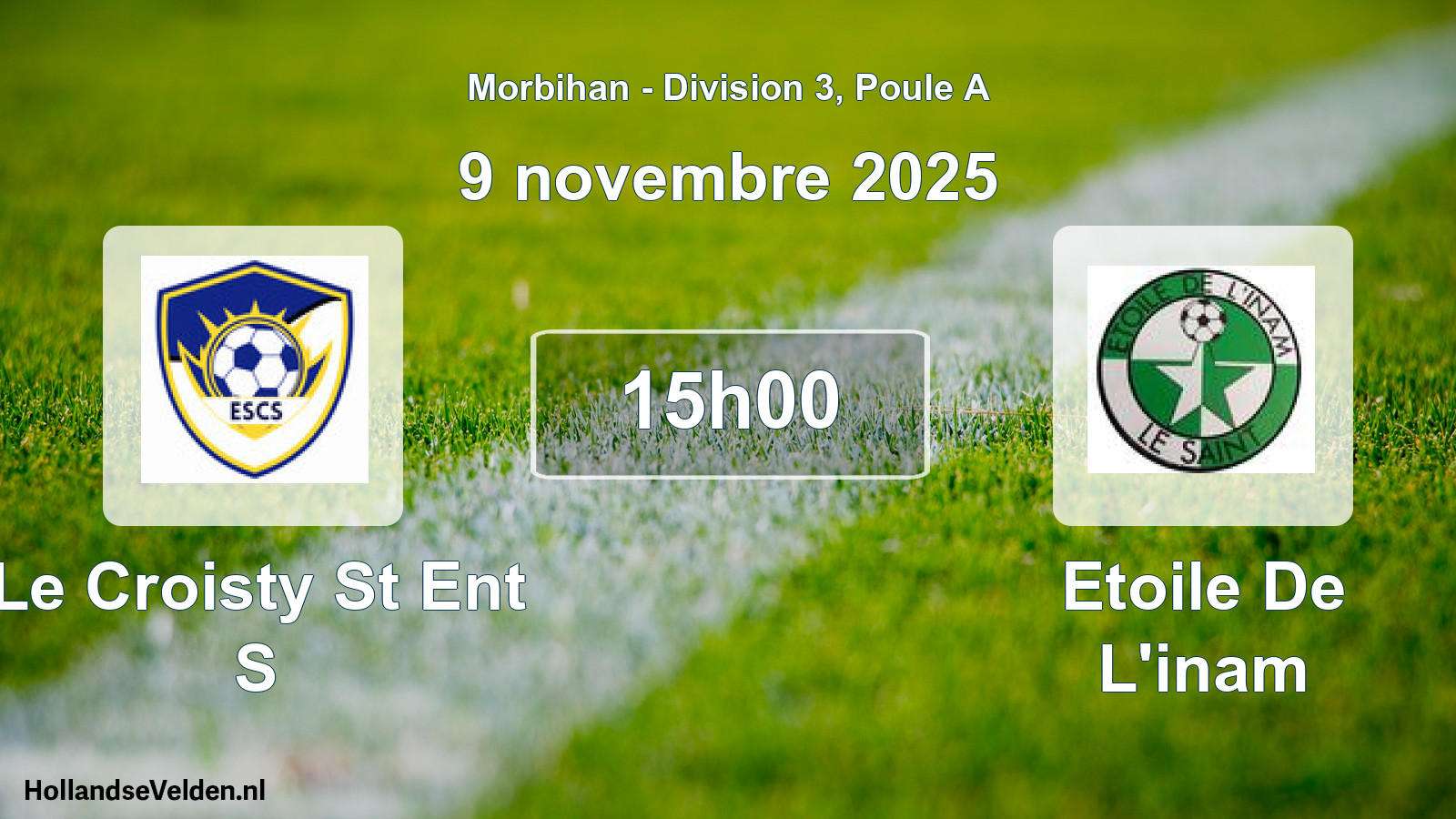 Scheduled Match: Le Croisty St Ent S - Etoile De L'inam (9 November 2025)