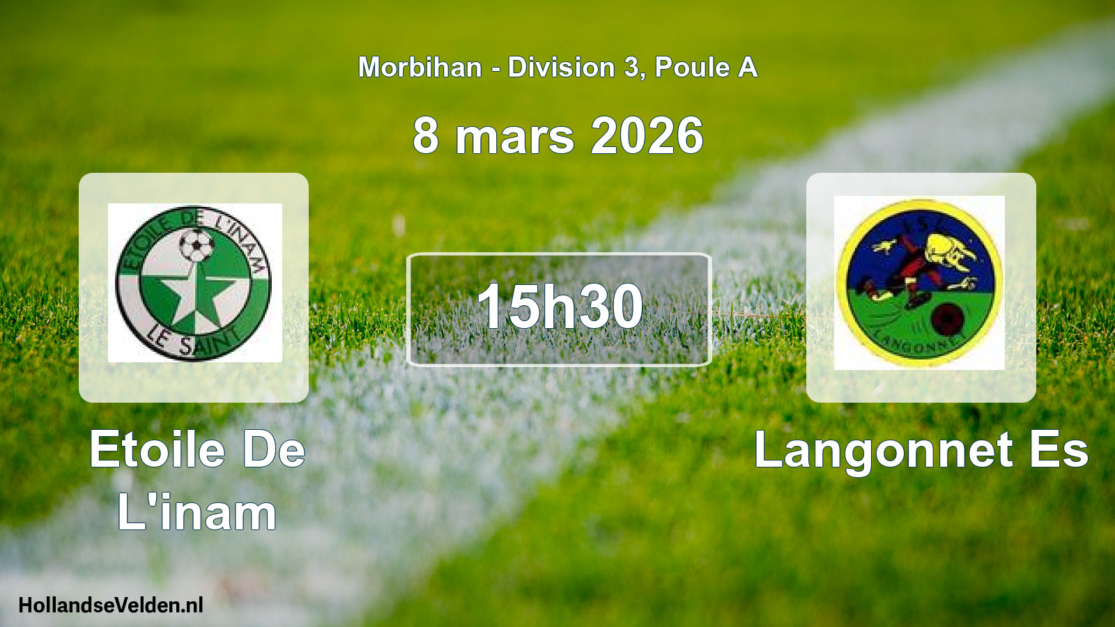 Geplande wedstrijd: Etoile De L'inam - Langonnet Es (8 mars 2026)