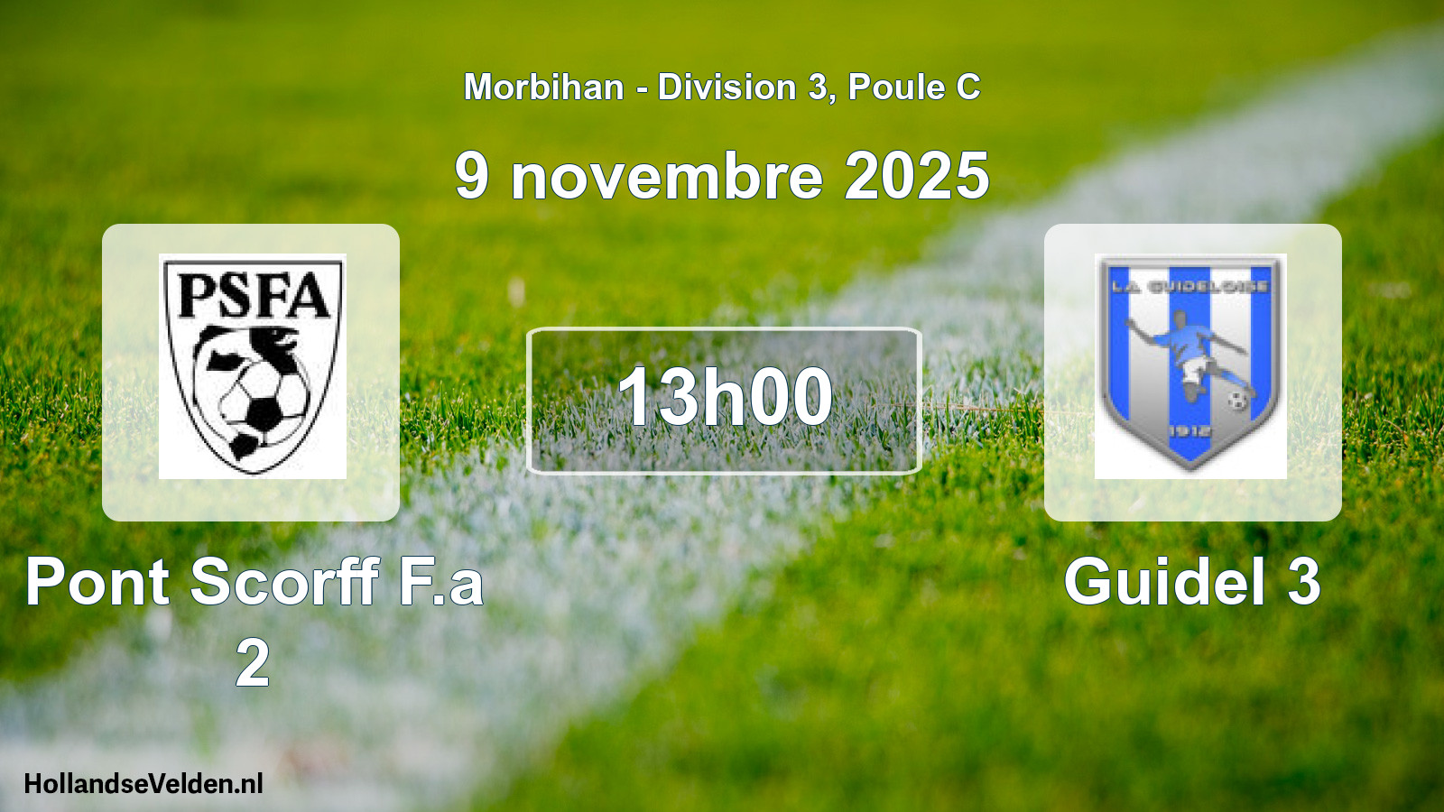 Scheduled Match: Pont Scorff F.a 2 - Guidel 3 (9 November 2025)