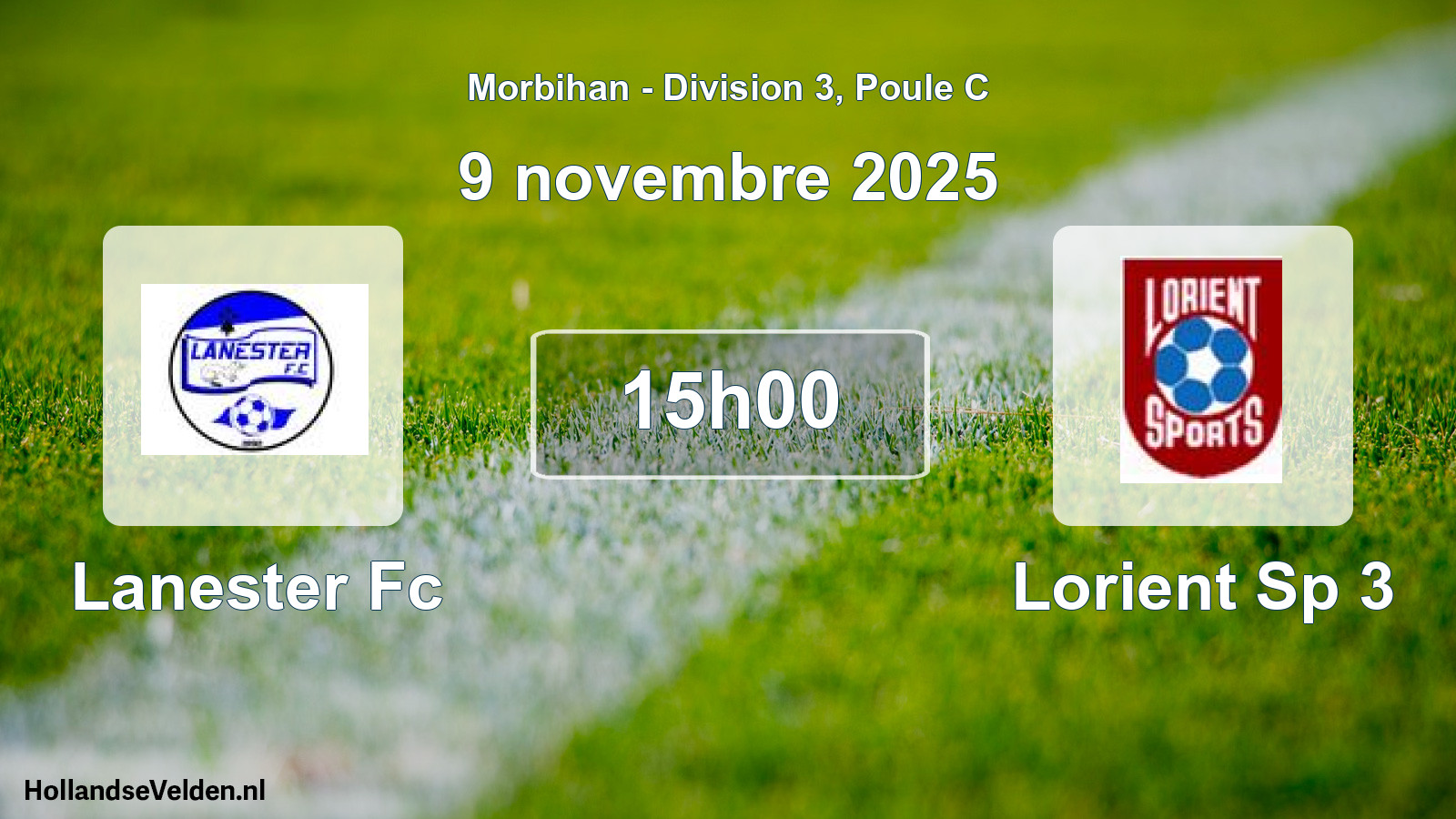 Geplande wedstrijd: Lanester Fc - Lorient Sp 3 (9 novembre 2025)