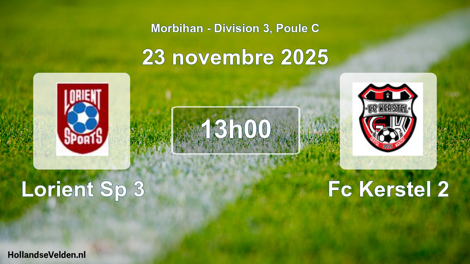 Scheduled Match: Lorient Sp 3 - Fc Kerstel 2 (23 November 2025)