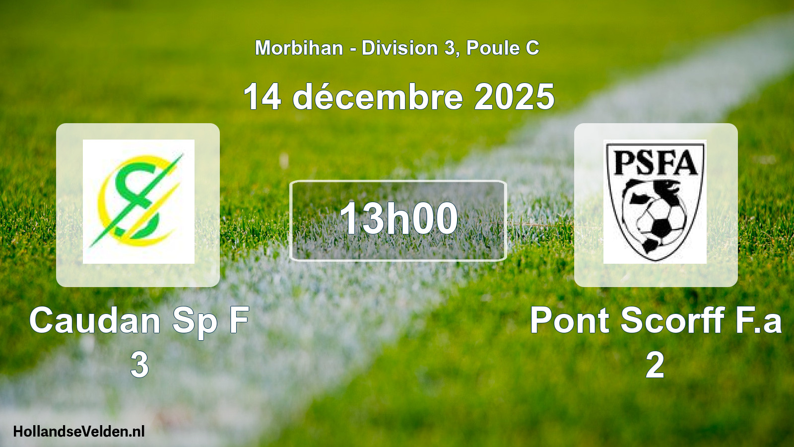 Scheduled Match: Caudan Sp F 3 - Pont Scorff F.a 2 (14 December 2025)