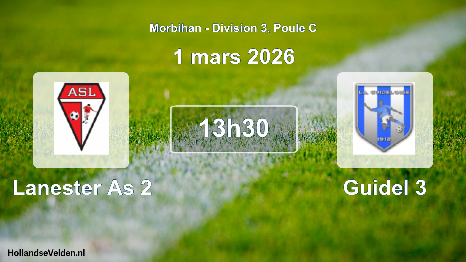 Scheduled Match: Lanester As 2 - Guidel 3 (1 March 2026)
