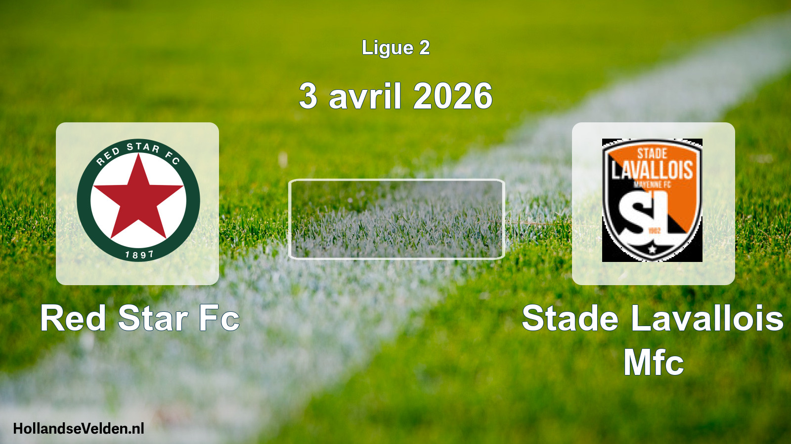 Geplande wedstrijd: Red Star Fc - Stade Lavallois Mfc (3 april 2026)