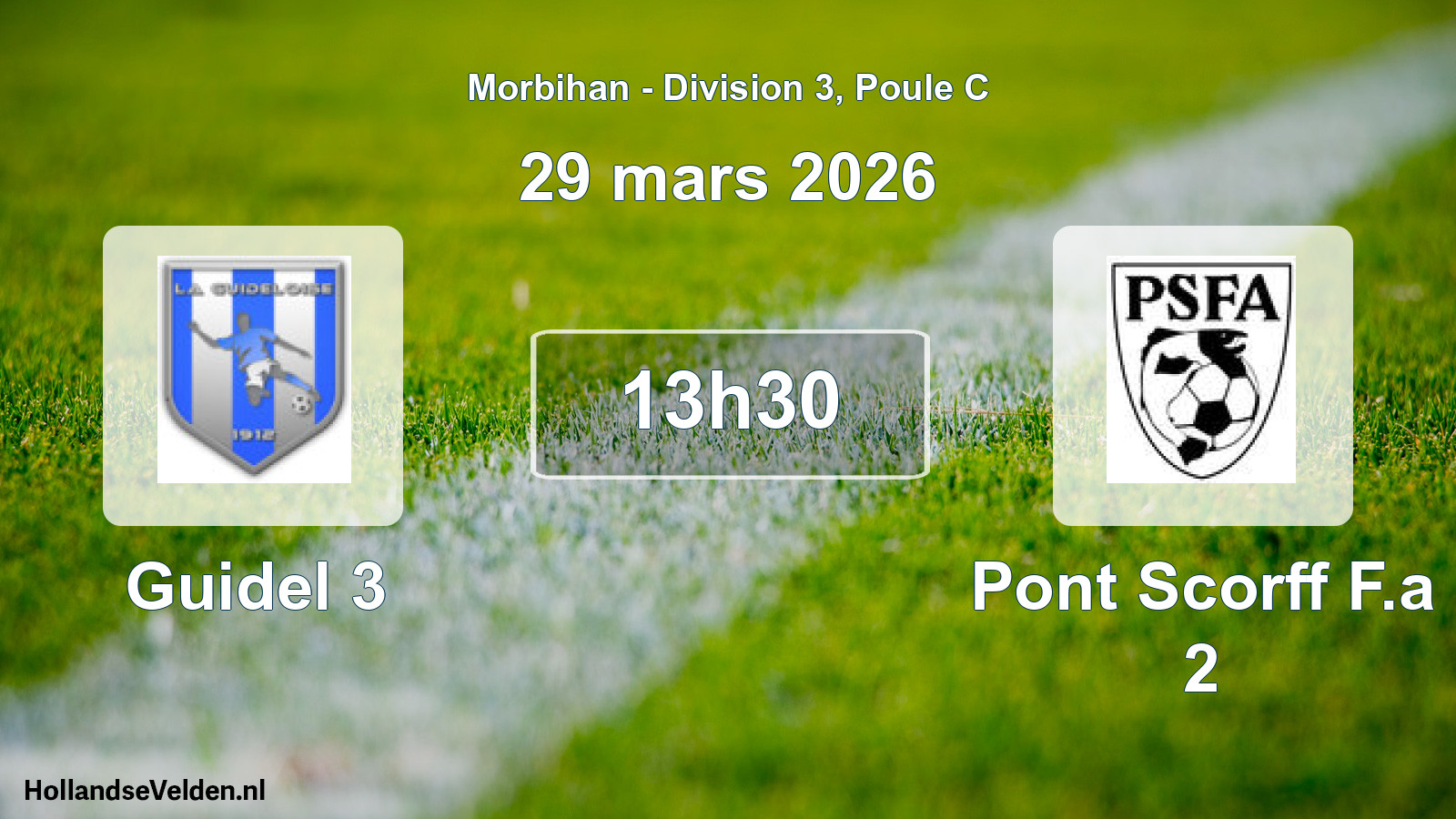 Scheduled Match: Guidel 3 - Pont Scorff F.a 2 (29 March 2026)
