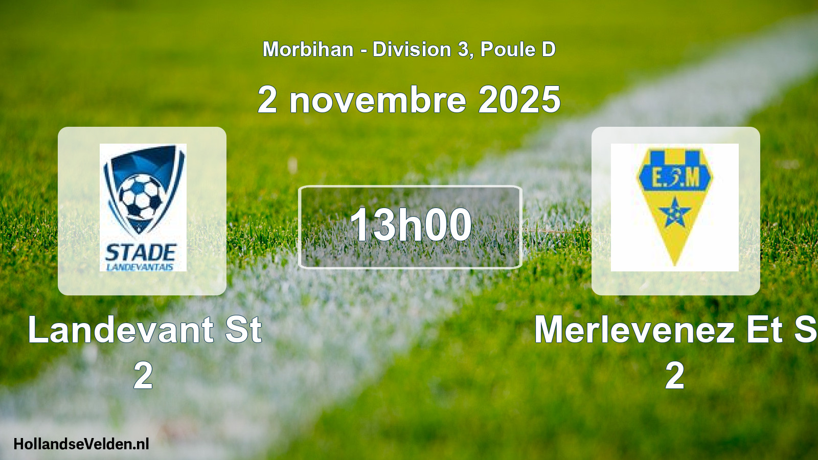 Geplande wedstrijd: Landevant St 2 - Merlevenez Et S 2 (2 novembre 2025)