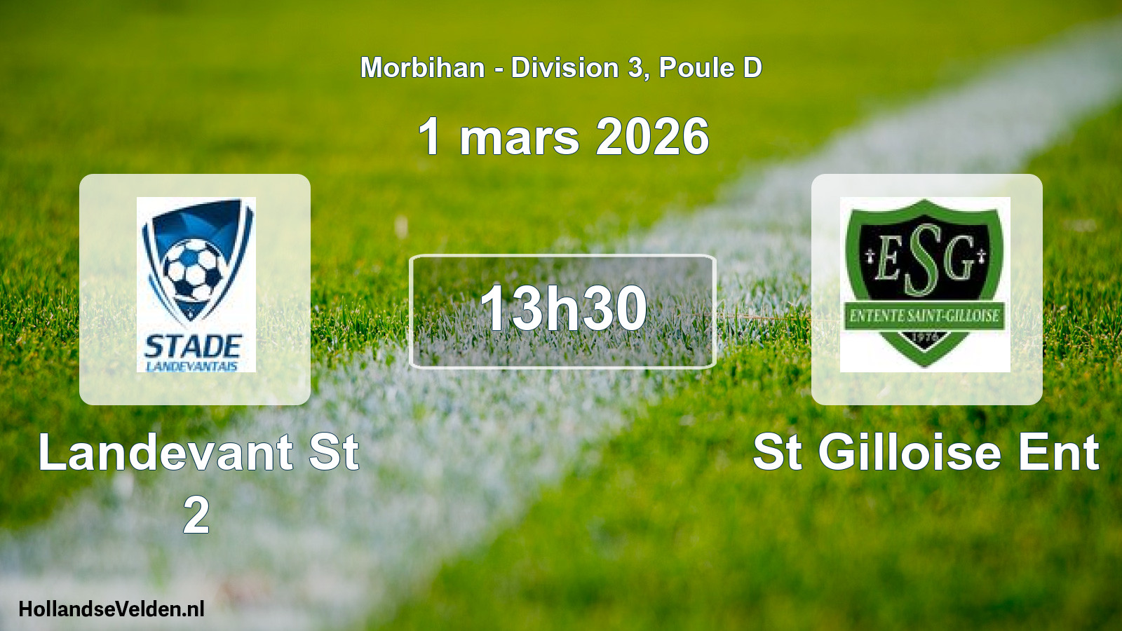Geplande wedstrijd: Landevant St 2 - St Gilloise Ent (1 mars 2026)