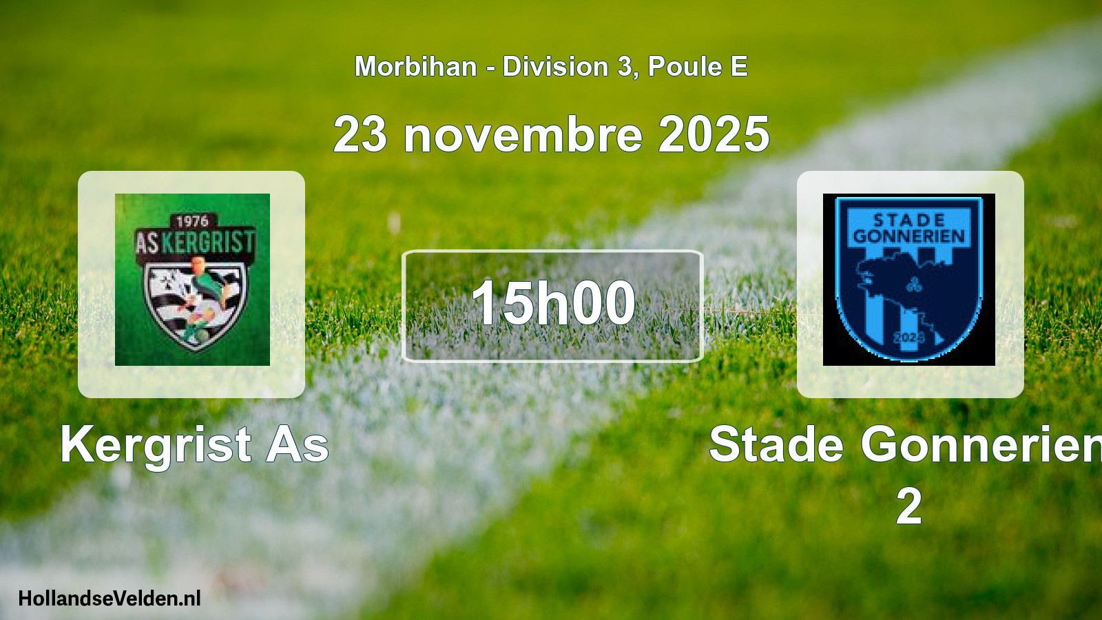 Scheduled Match: Kergrist As - Stade Gonnerien 2 (23 November 2025)