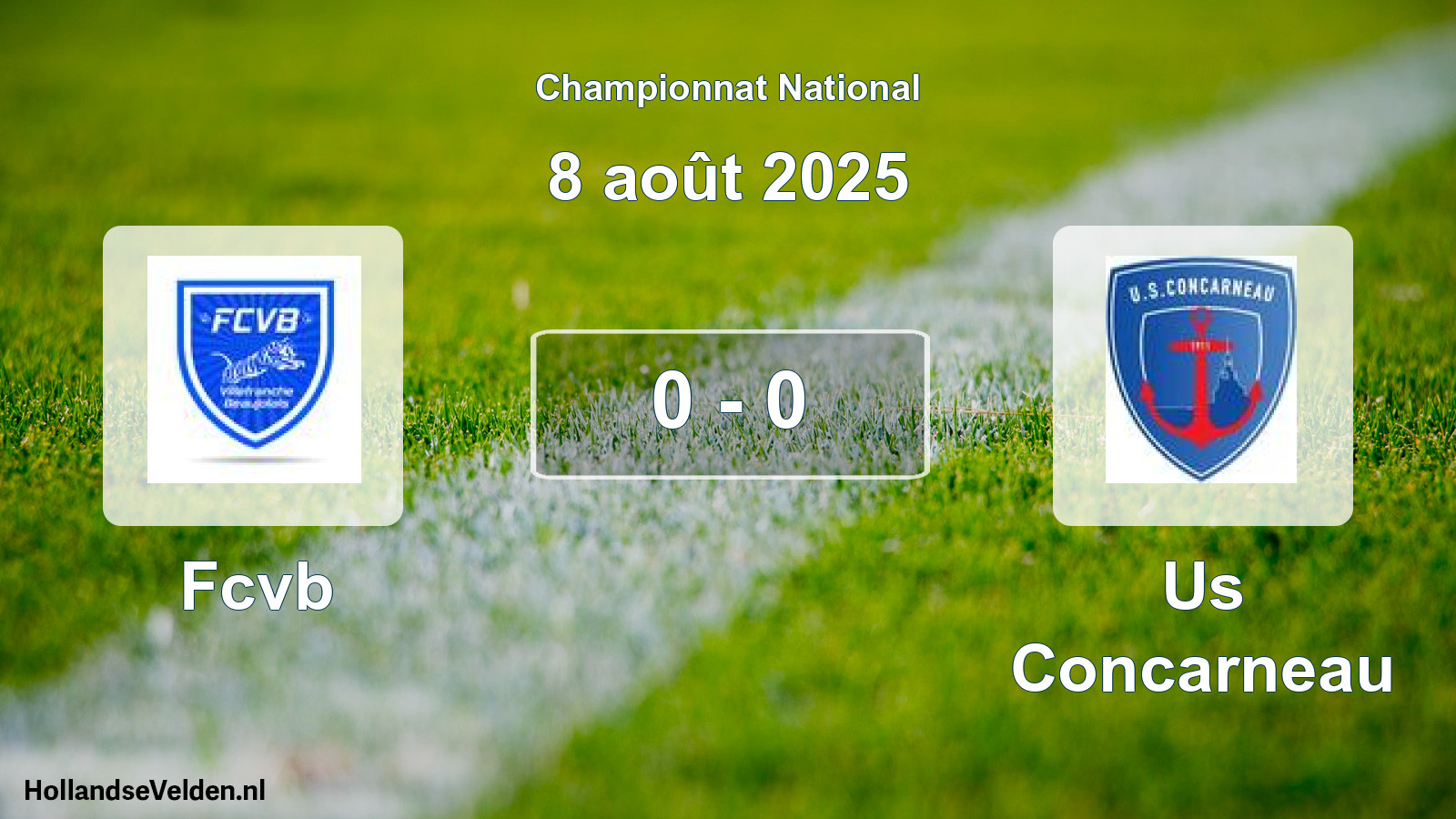 Total number of matches played: Fcvb - Us Concarneau 0 - 0 (8 August 2025)