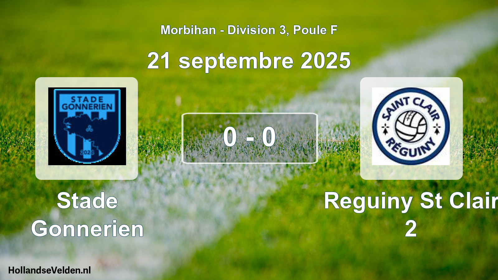 Total number of matches played: Stade Gonnerien - Reguiny St Clair 2 0 - 0 (21 September 2025)