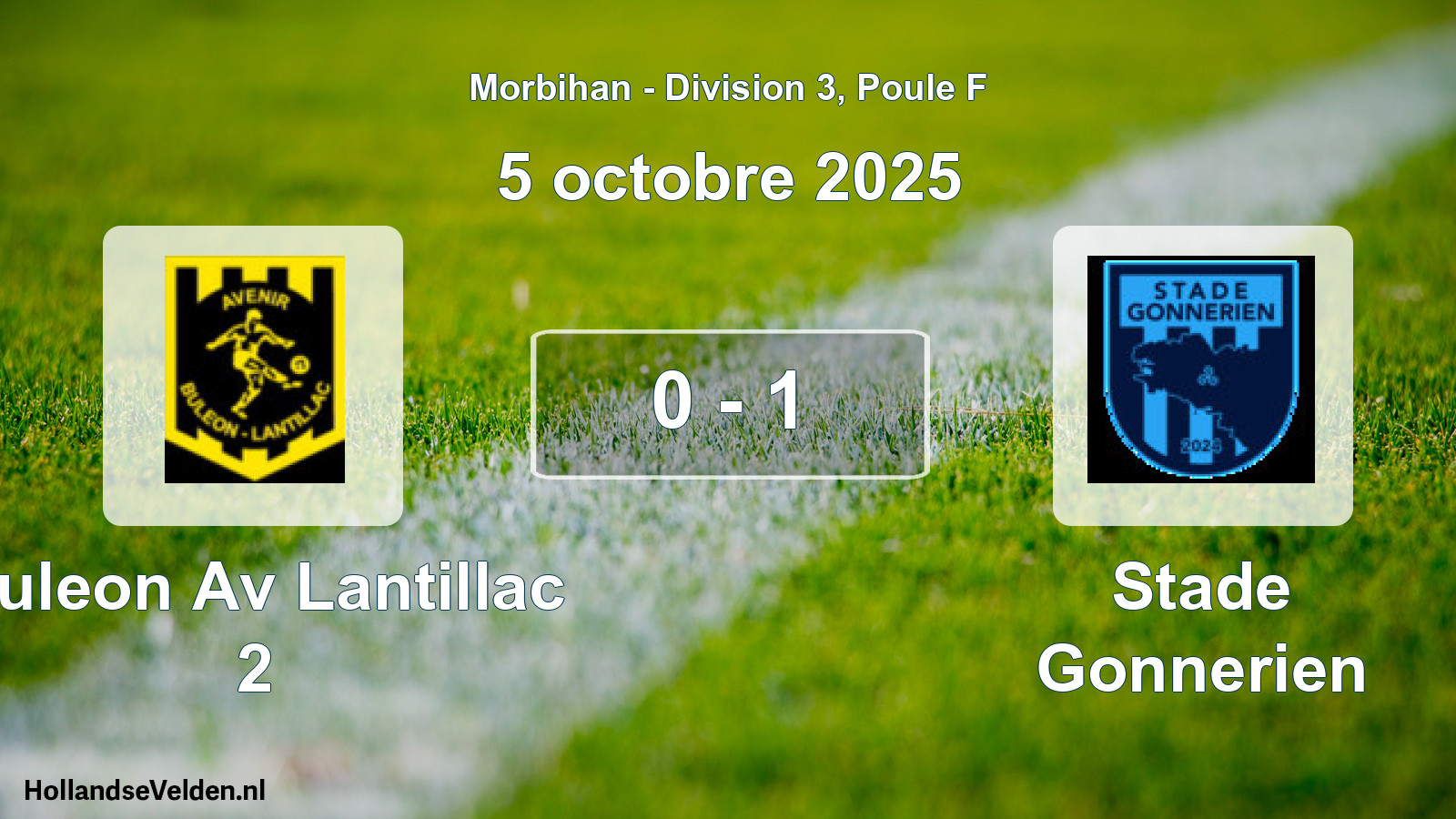 Total number of matches played: Buleon Av Lantillac 2 - Stade Gonnerien 0 - 1 (5 October 2025)