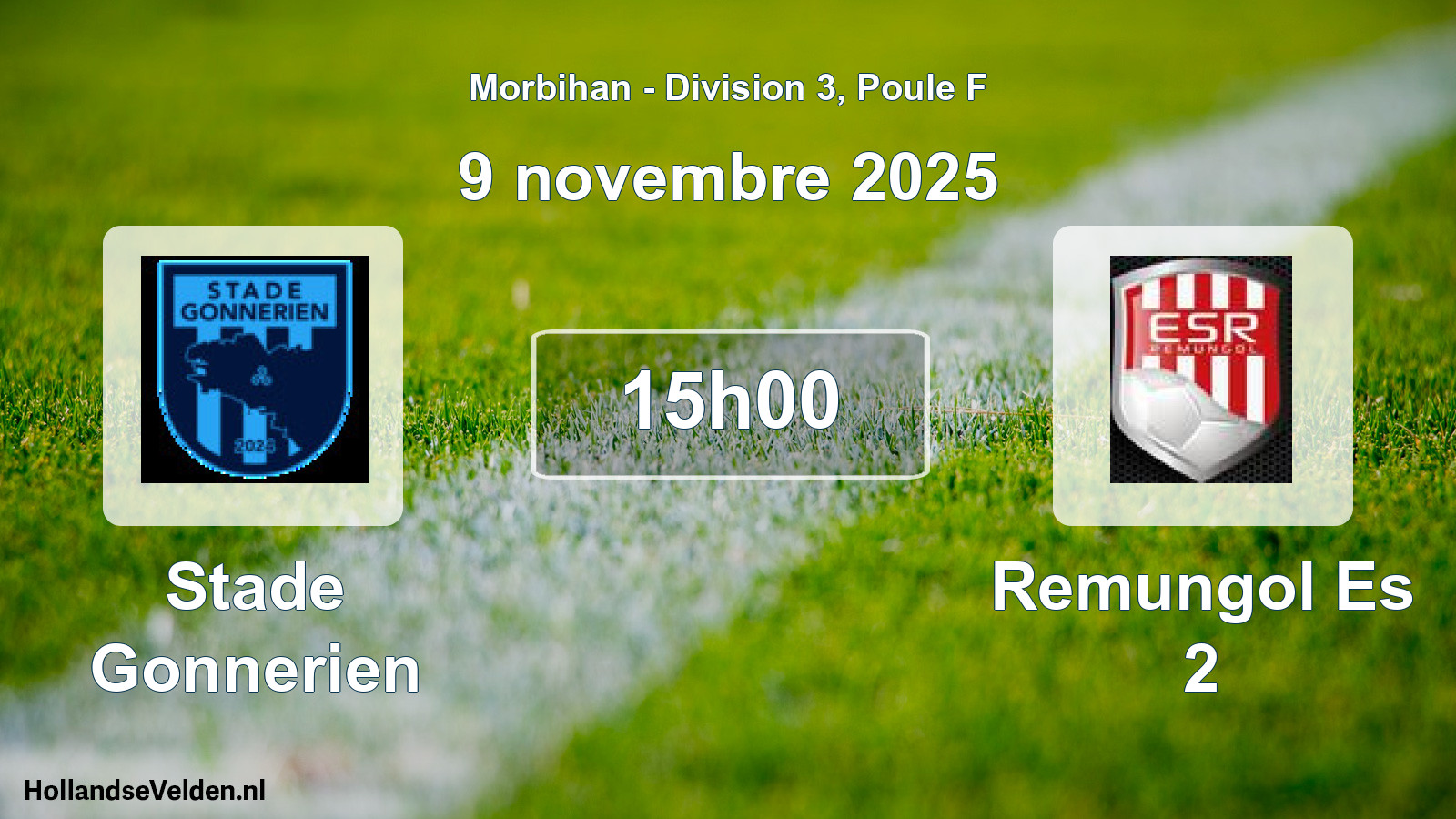 Geplande wedstrijd: Stade Gonnerien - Remungol Es 2 (9 november 2025)