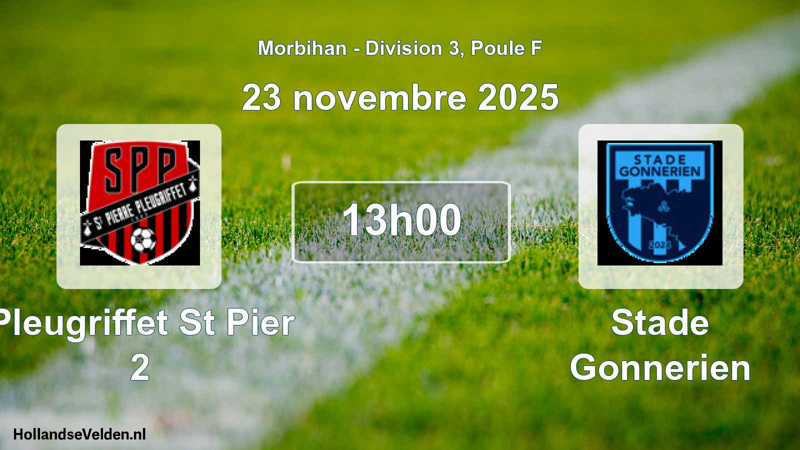 Scheduled Match: Pleugriffet St Pier 2 - Stade Gonnerien (23 November 2025)