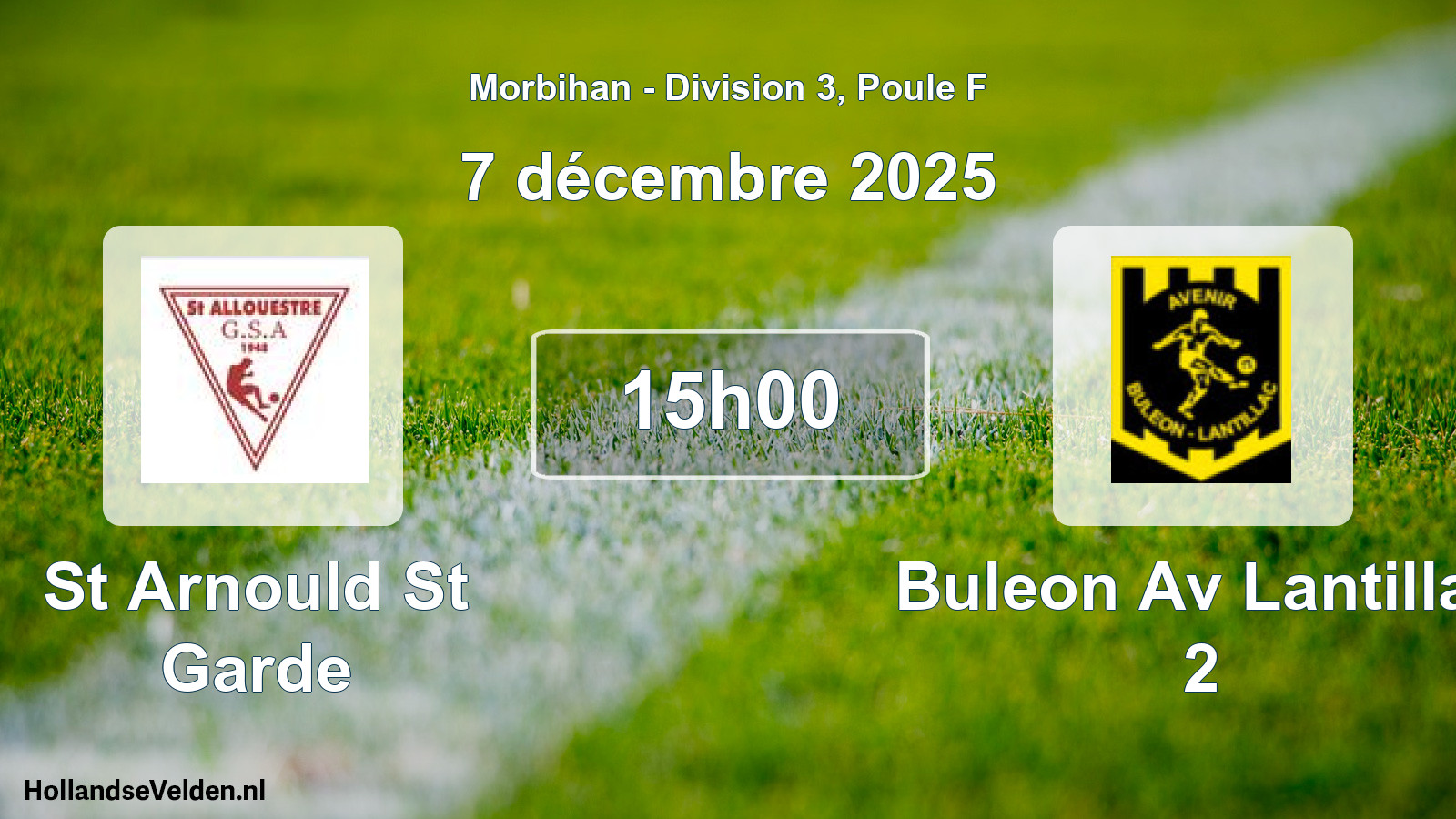 Scheduled Match: St Arnould St Garde - Buleon Av Lantillac 2 (7 December 2025)