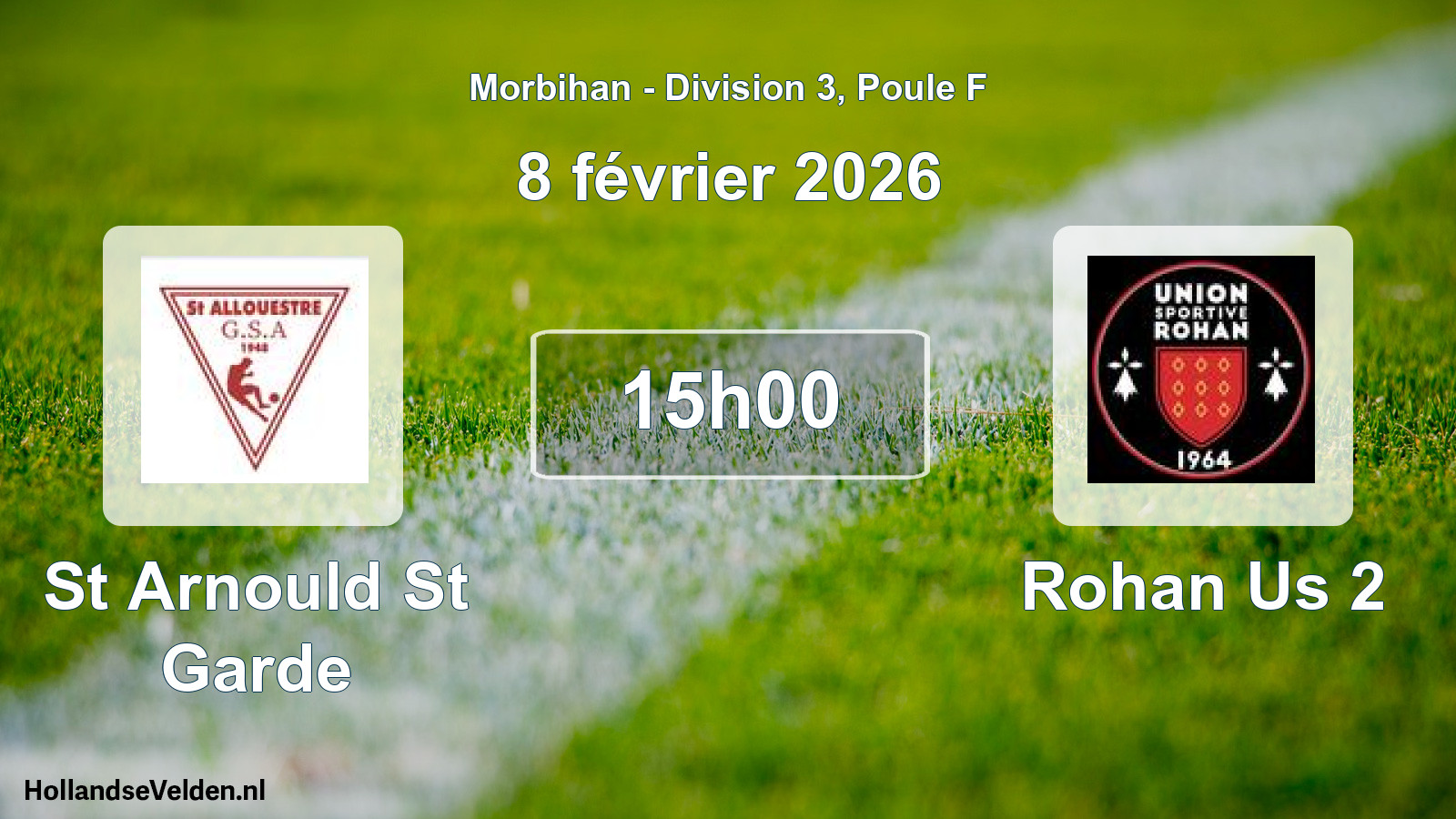 Scheduled Match: St Arnould St Garde - Rohan Us 2 (8 February 2026)