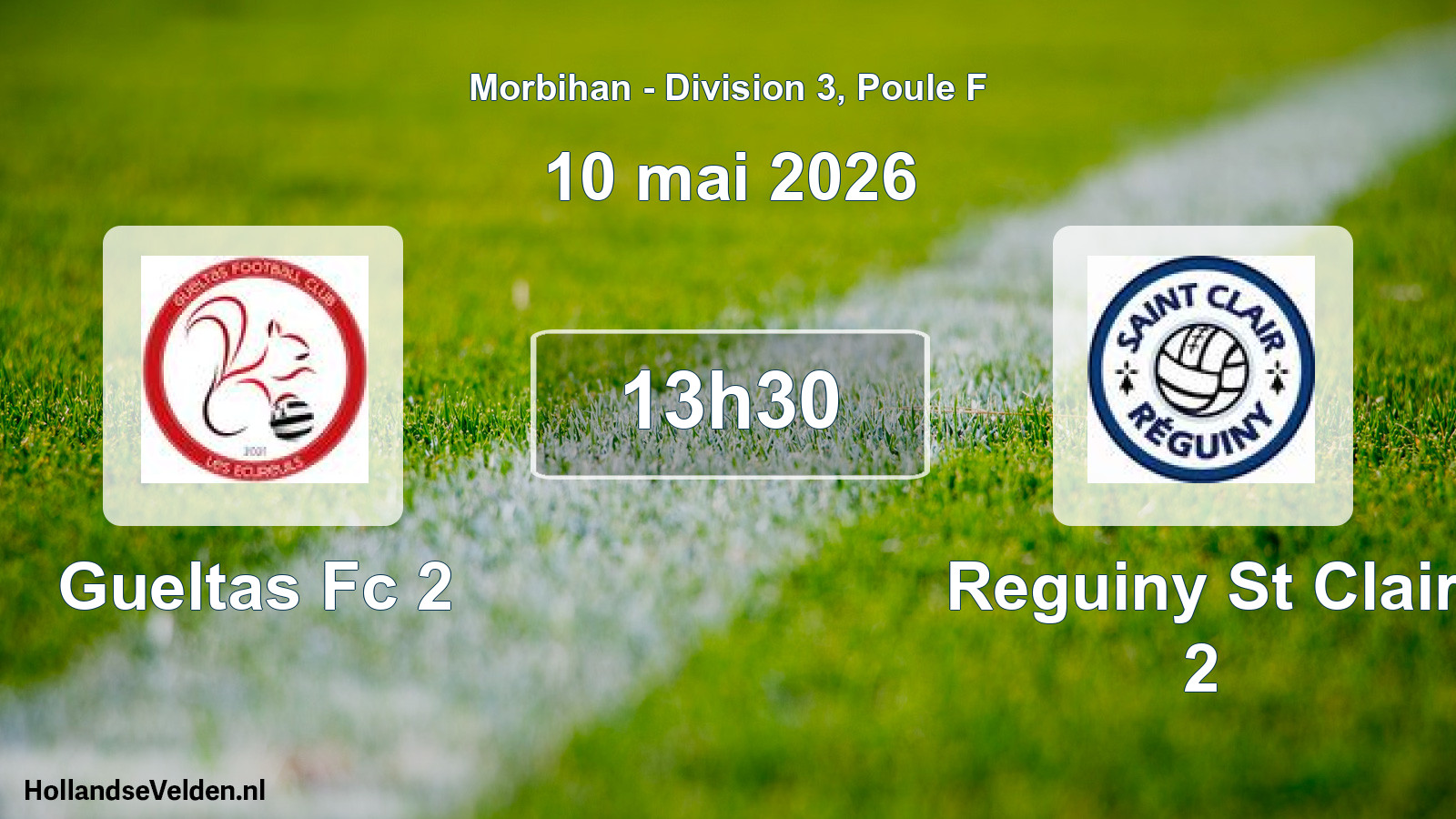 Scheduled Match: Gueltas Fc 2 - Reguiny St Clair 2 (10 May 2026)