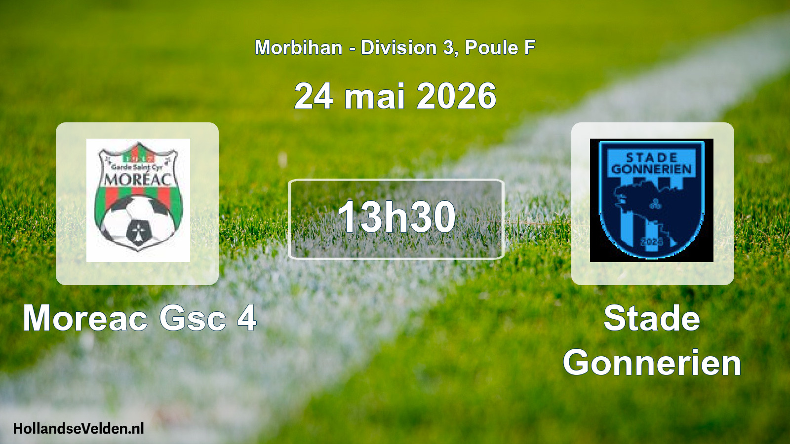 Scheduled Match: Moreac Gsc 4 - Stade Gonnerien (24 May 2026)
